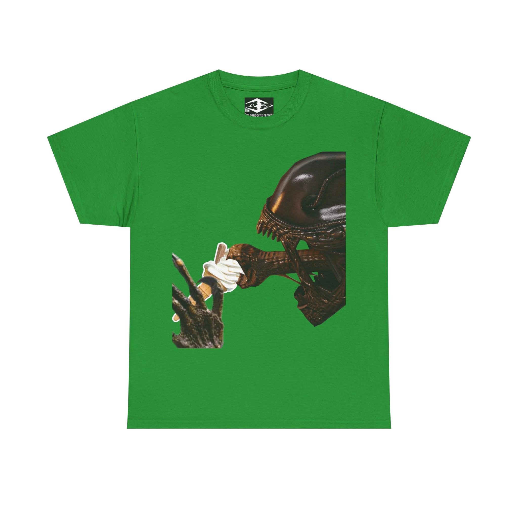 Alien ice cream Unisex Funny Heavy Cotton Tee