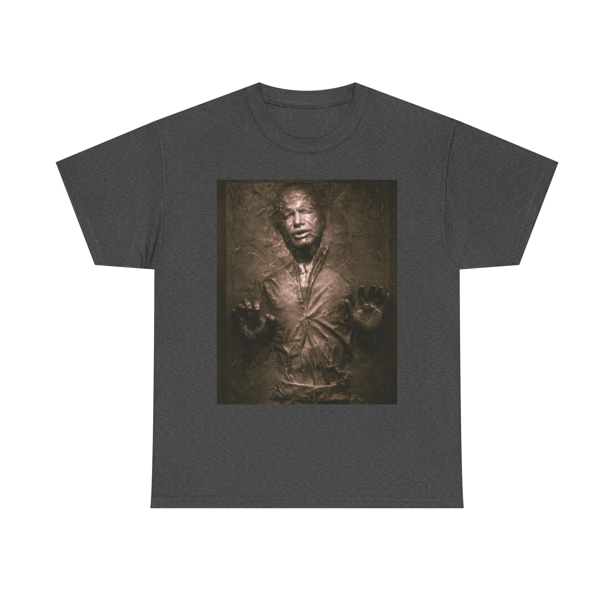 Han Solo Frozen in Carbonite Fanart Tee, Star Wars Graphic Shirt, Sci-Fi Movie T-shirt, Geeky Apparel Gift, Unisex Graphic Tee, Galaxy Far