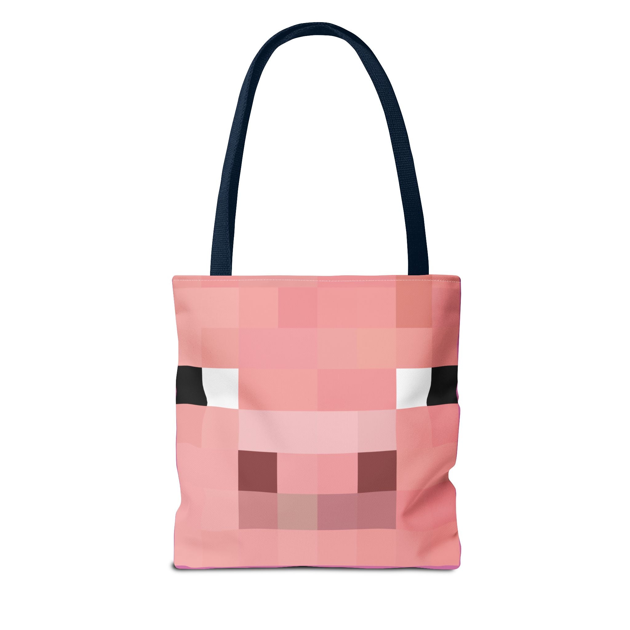Minecraft inspired Pig Tote Bag (AOP) Perfect for  Halloween