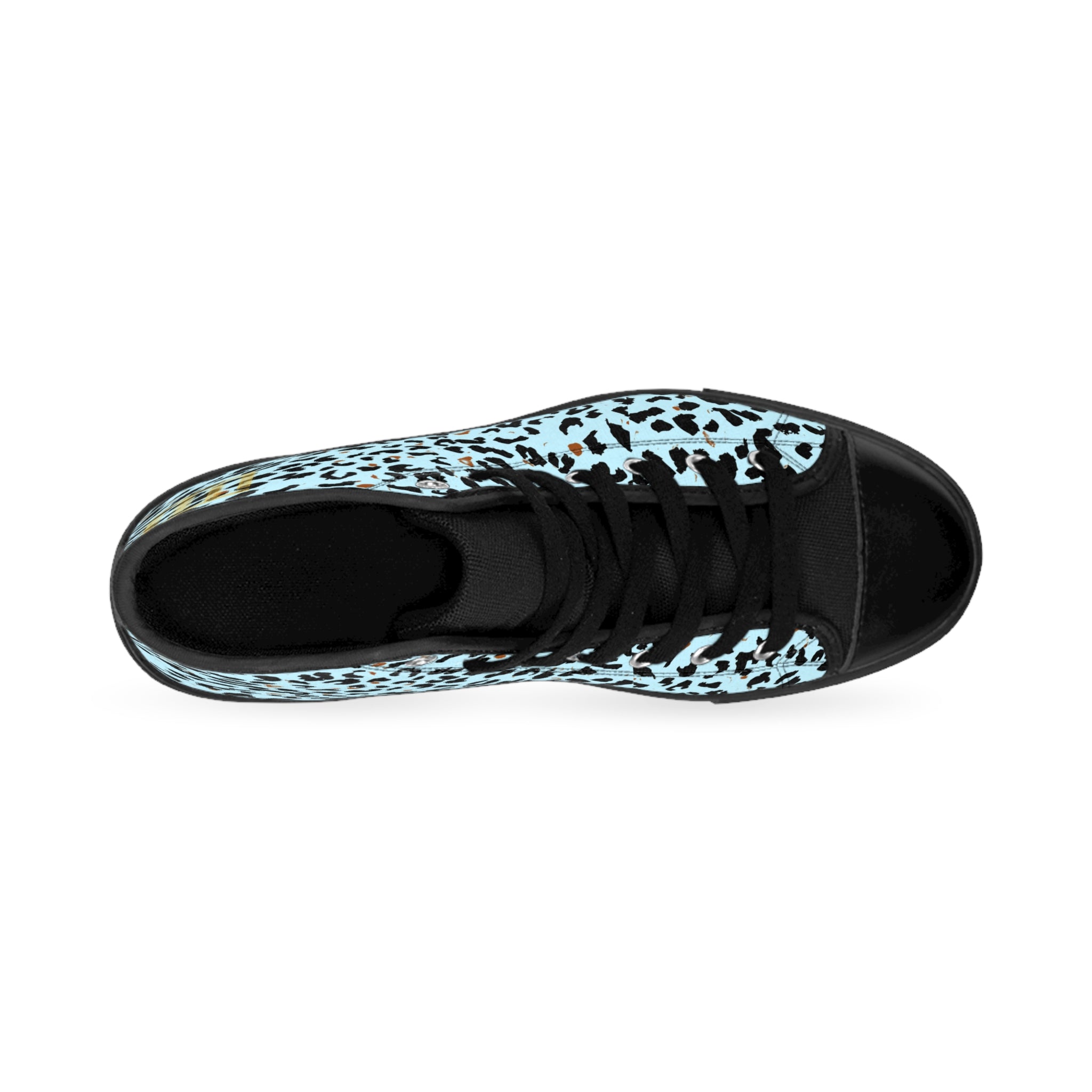 Fabled Fashion Blue Leopard skin effect Men's Classic Sneakers