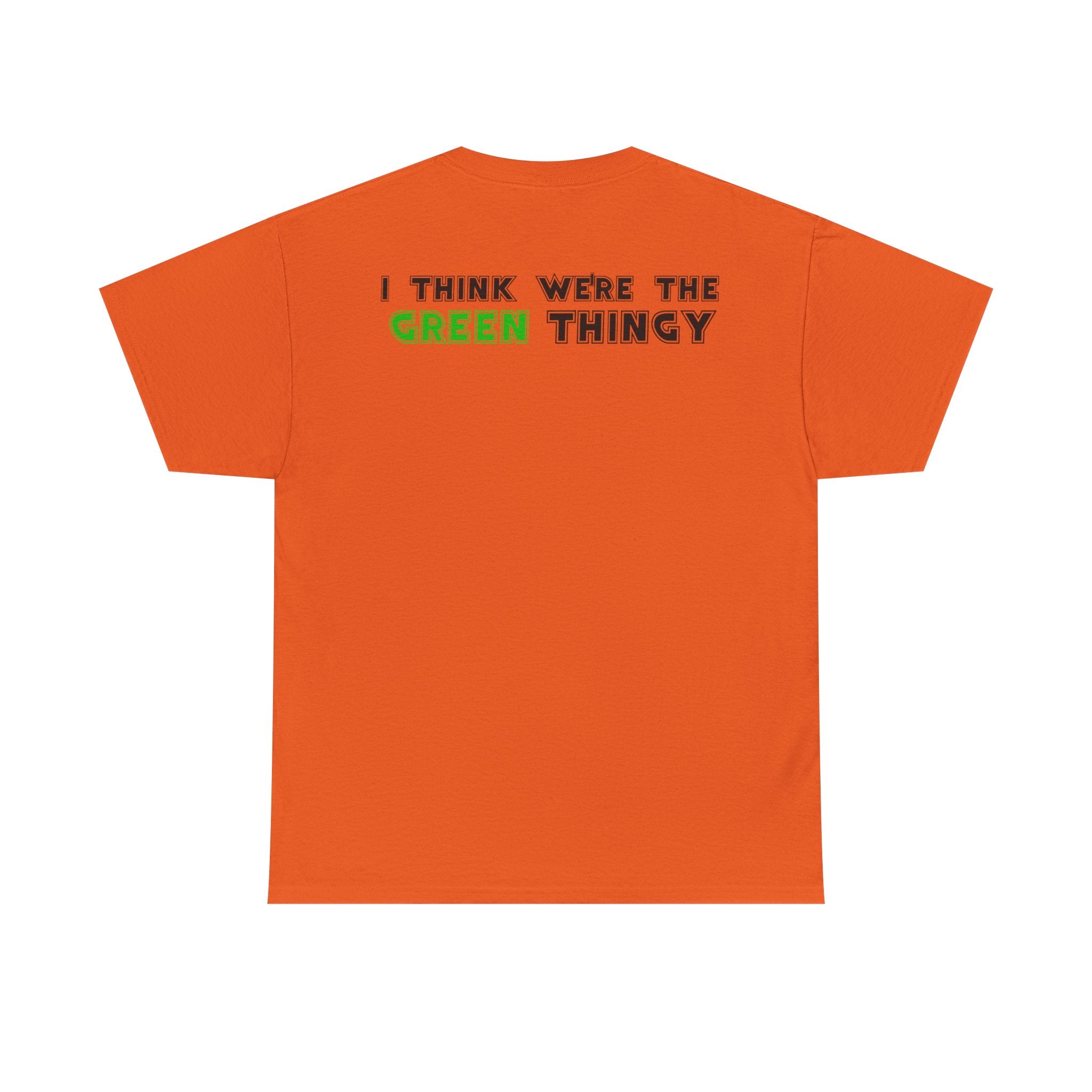 Red Thingy moving towards the Green thingy Funny Unisex Heavy Cotton Tee