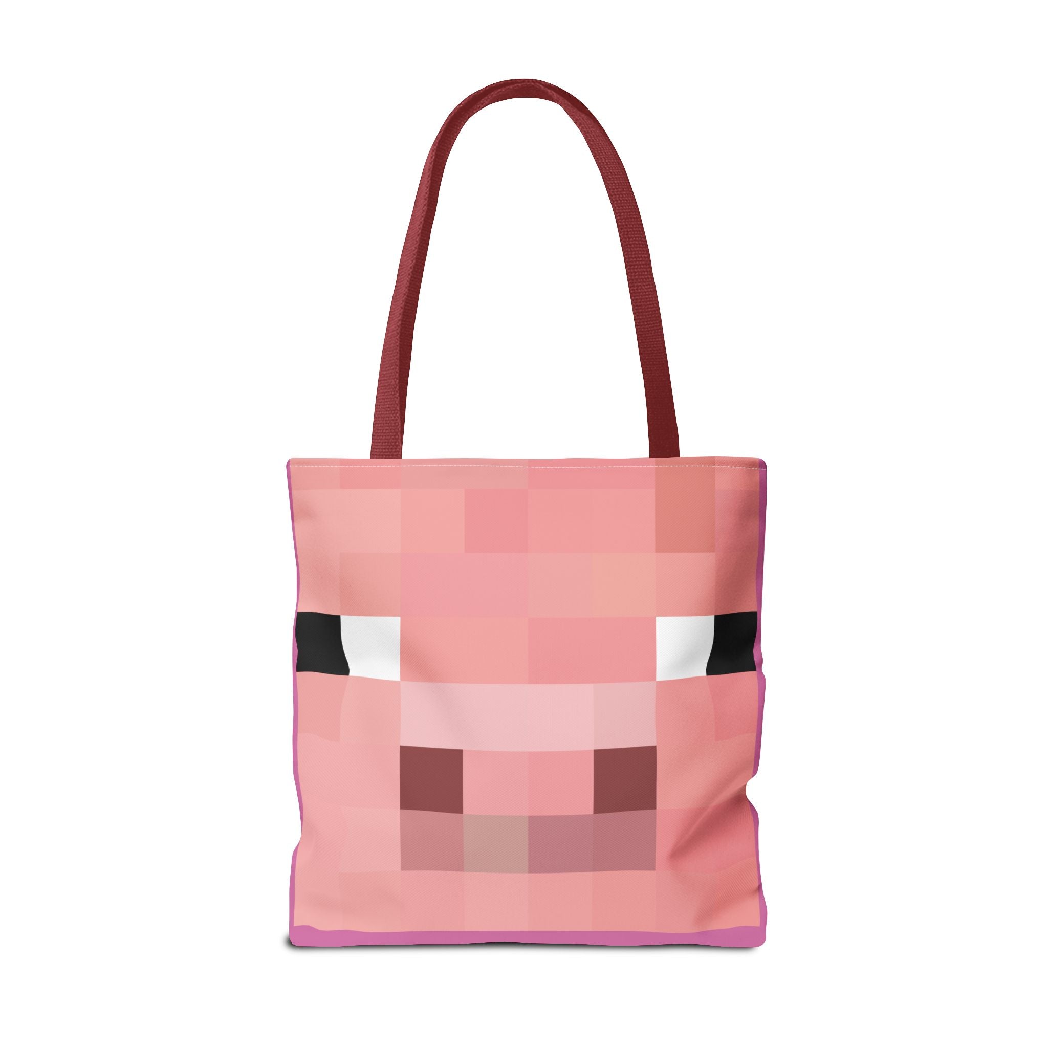 Minecraft inspired Pig Tote Bag (AOP) Perfect for  Halloween
