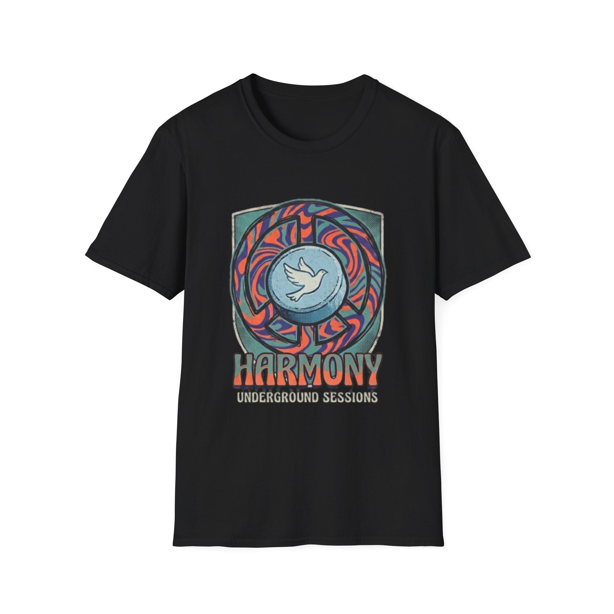 Retro Mandala Dove T-Shirt — 90s Raver Peace Tee