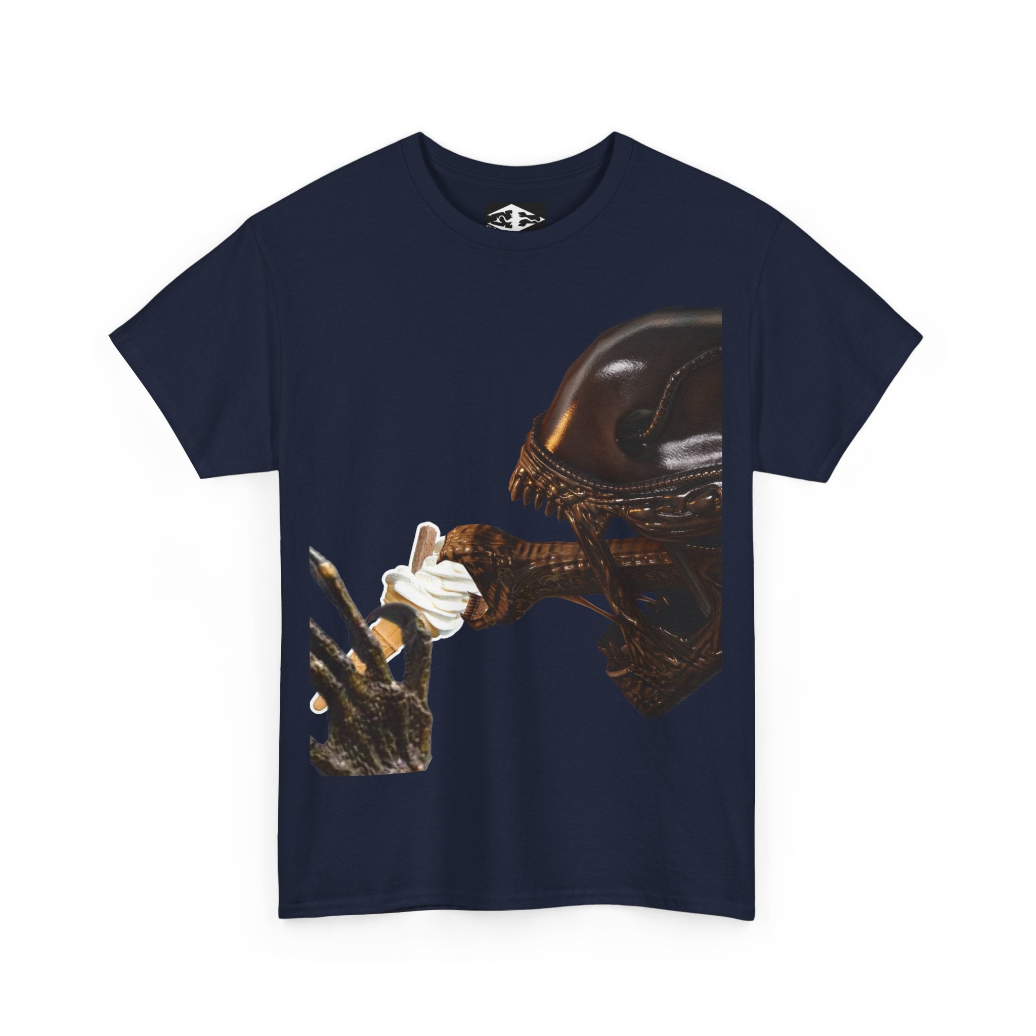 Alien ice cream Unisex Funny Heavy Cotton Tee