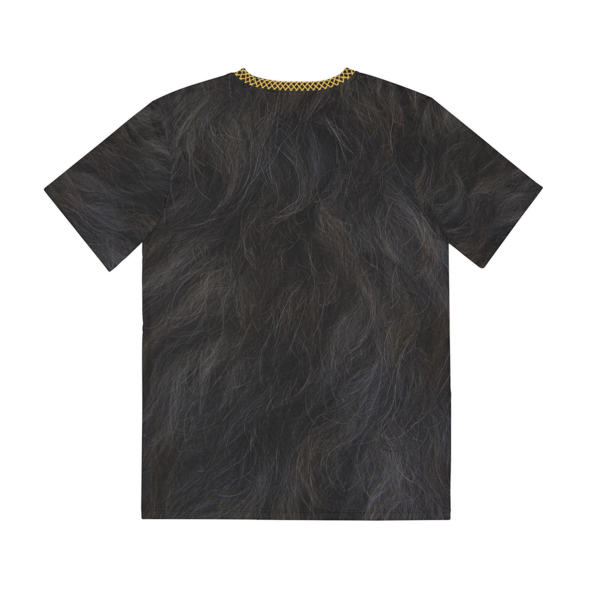 Fabled Fashion Nights Watch Black fur and scaled armour effect Men's Polyester Tee (AOP)