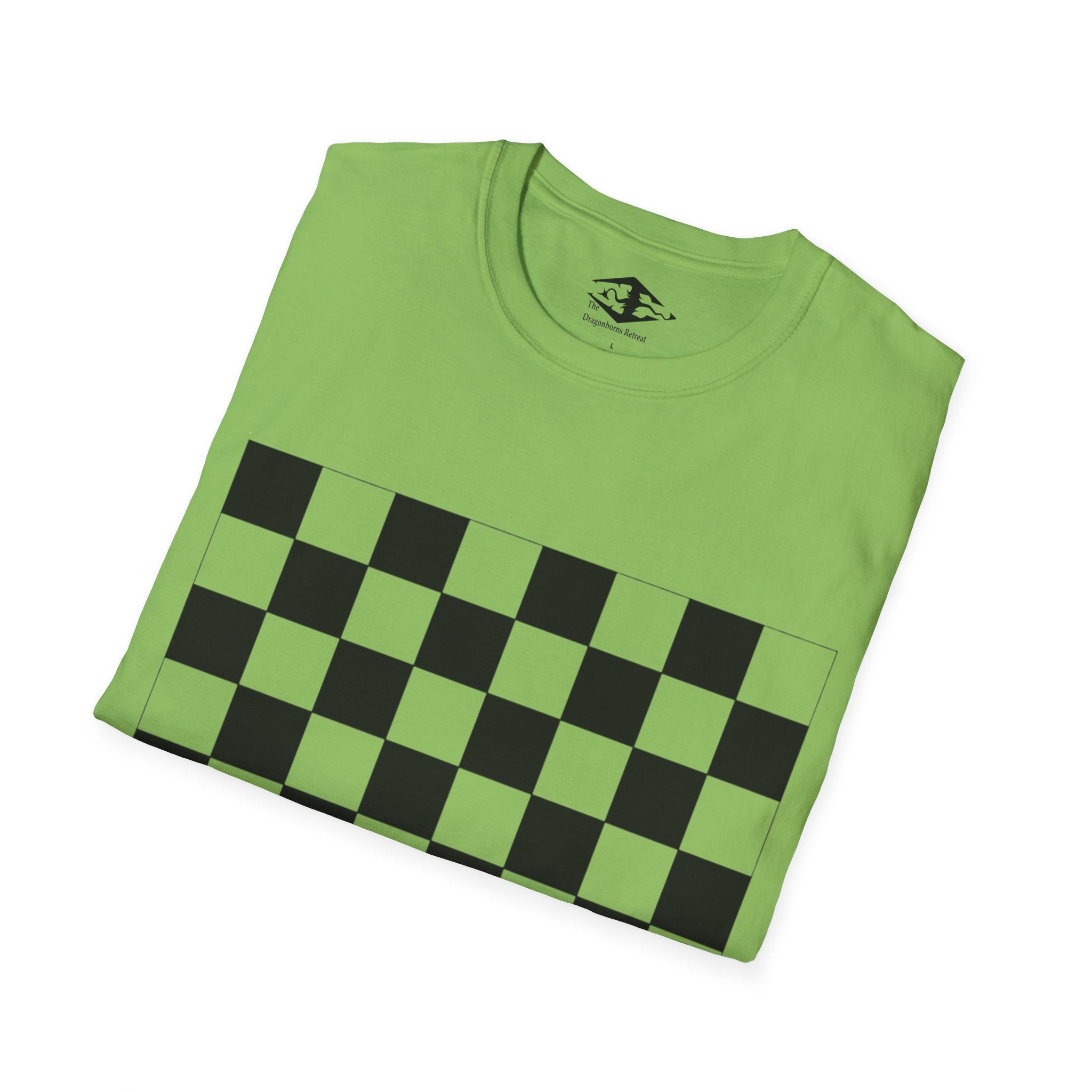 Travel Chess Board Unisex Softstyle T-Shirt (pieces not included)