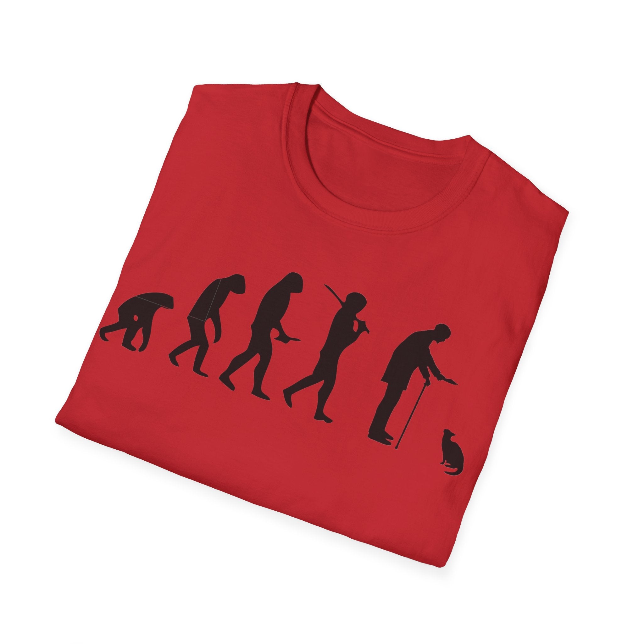 Cat Lover evolution Unisex Softstyle T-Shirt