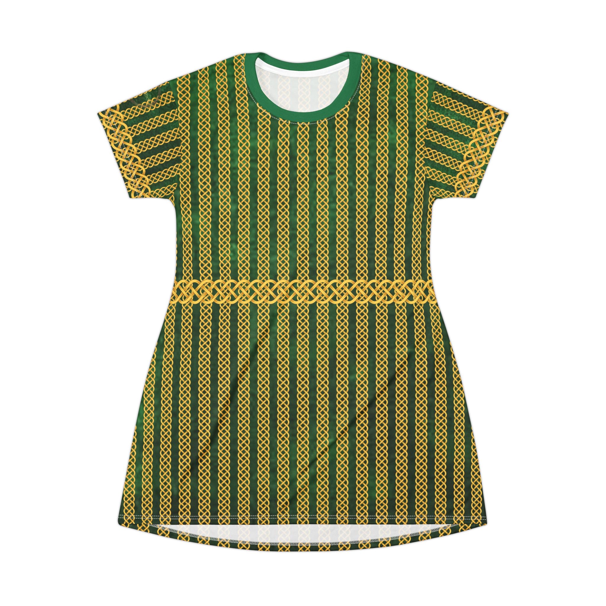Fabled Fashion Celtic Knot Medieval fashion All Over Print T-Shirt Dress