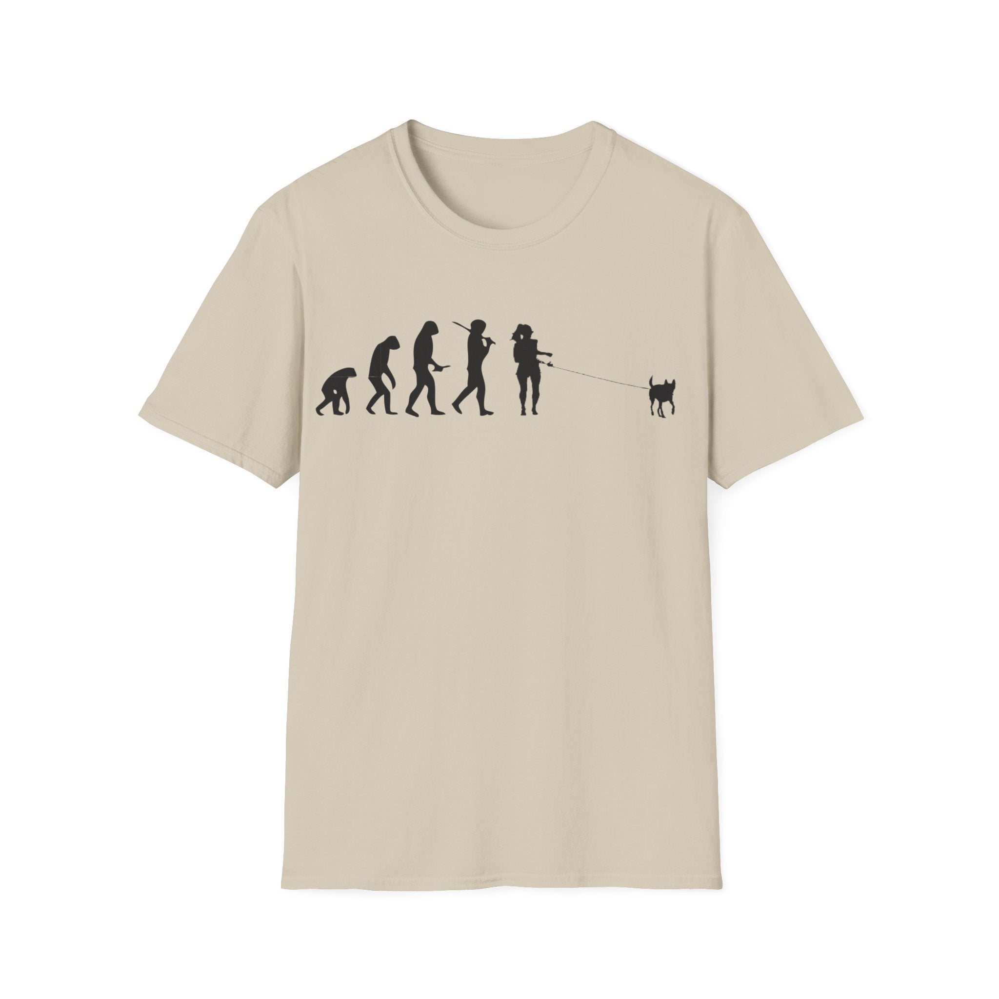 Dog walker evolution Unisex Softstyle T-Shirt