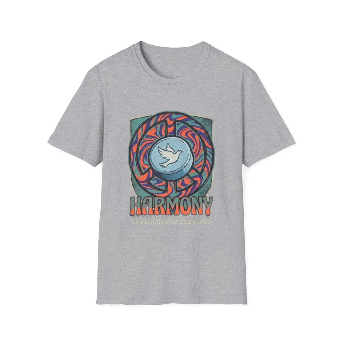 Retro Mandala Dove T-Shirt — 90s Raver Peace Tee