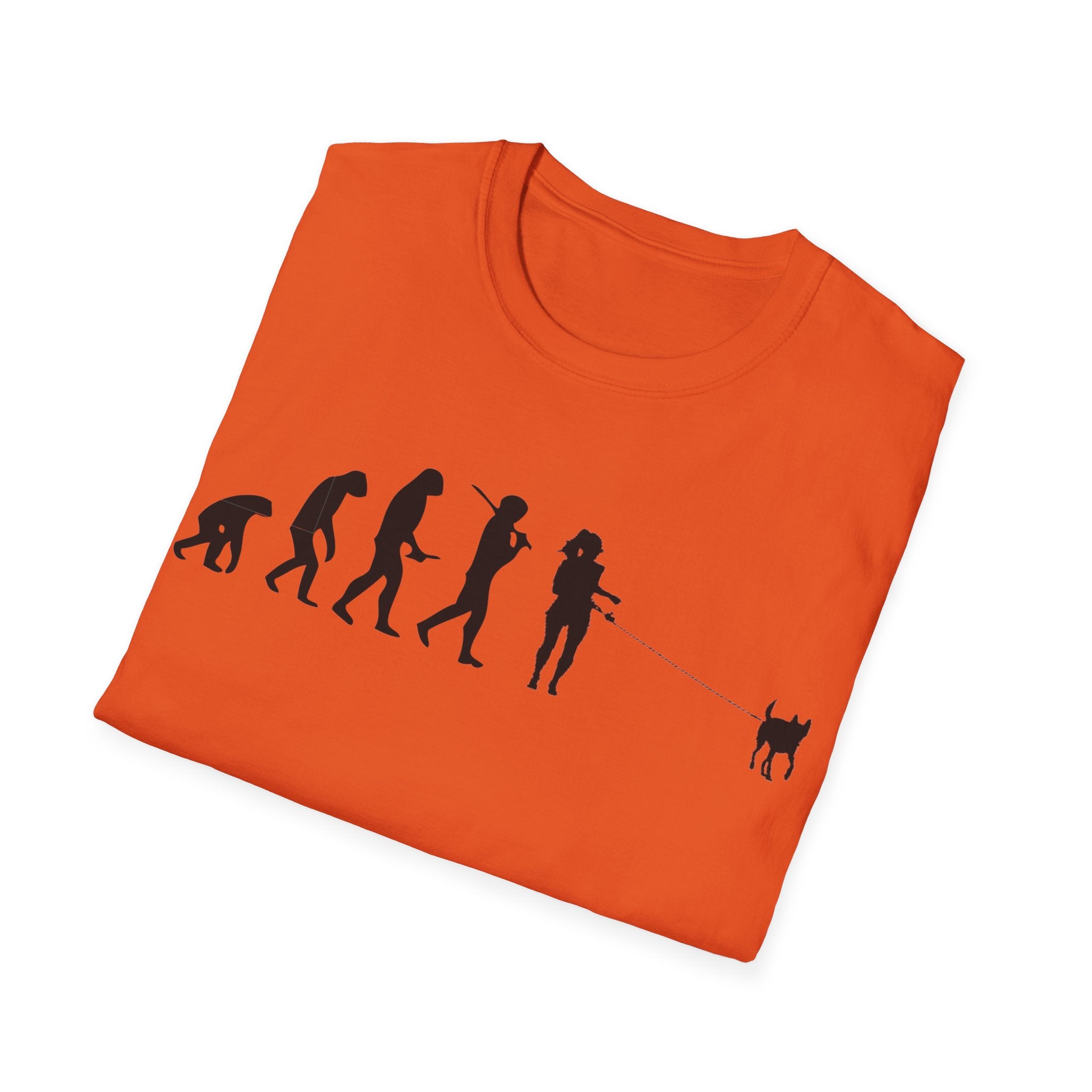 Dog walker evolution Unisex Softstyle T-Shirt