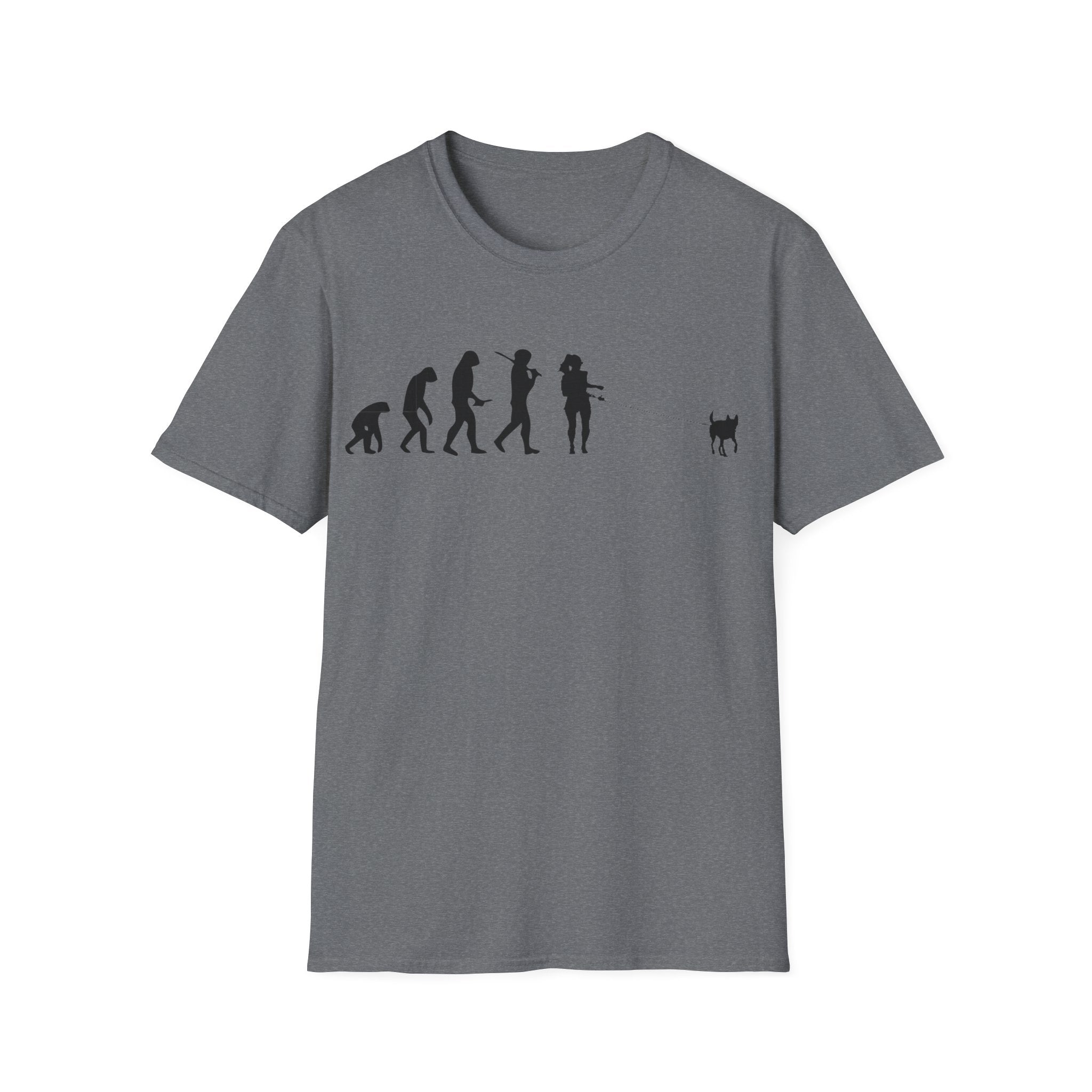 Dog walker evolution Unisex Softstyle T-Shirt
