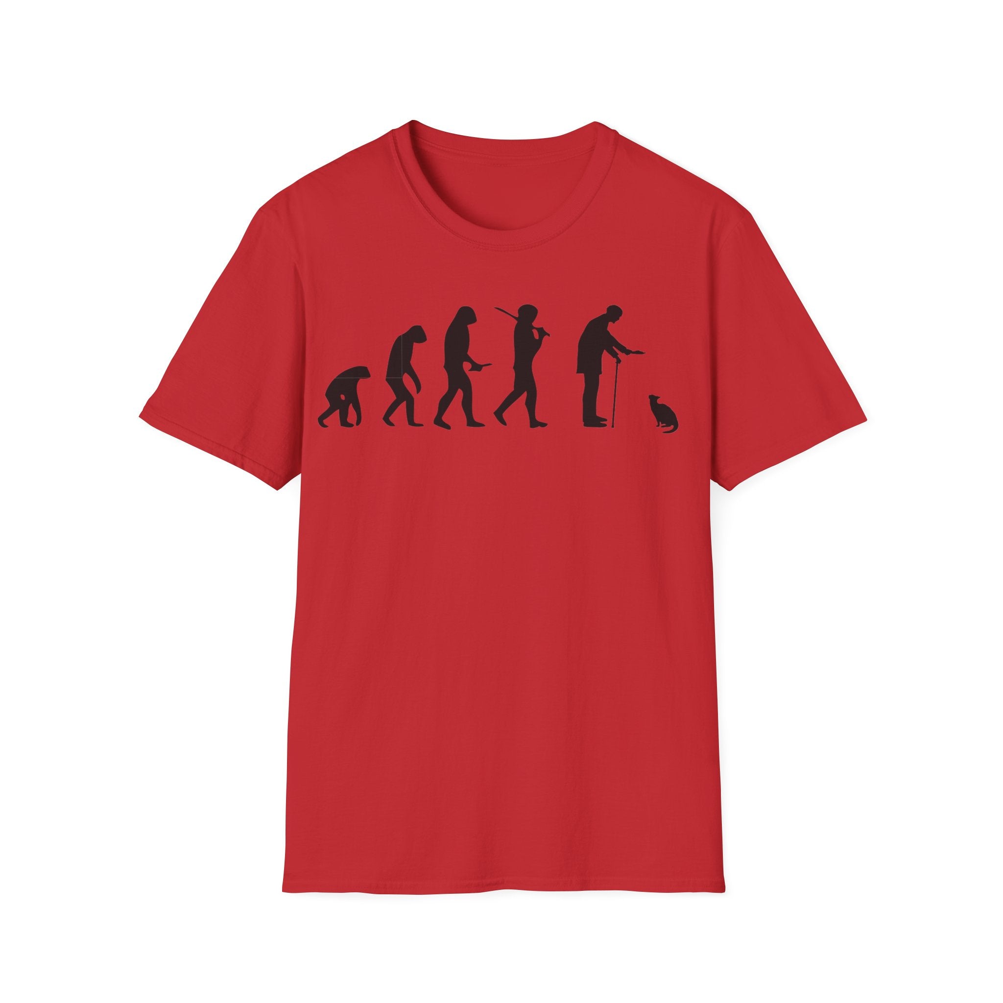 Cat Lover evolution Unisex Softstyle T-Shirt