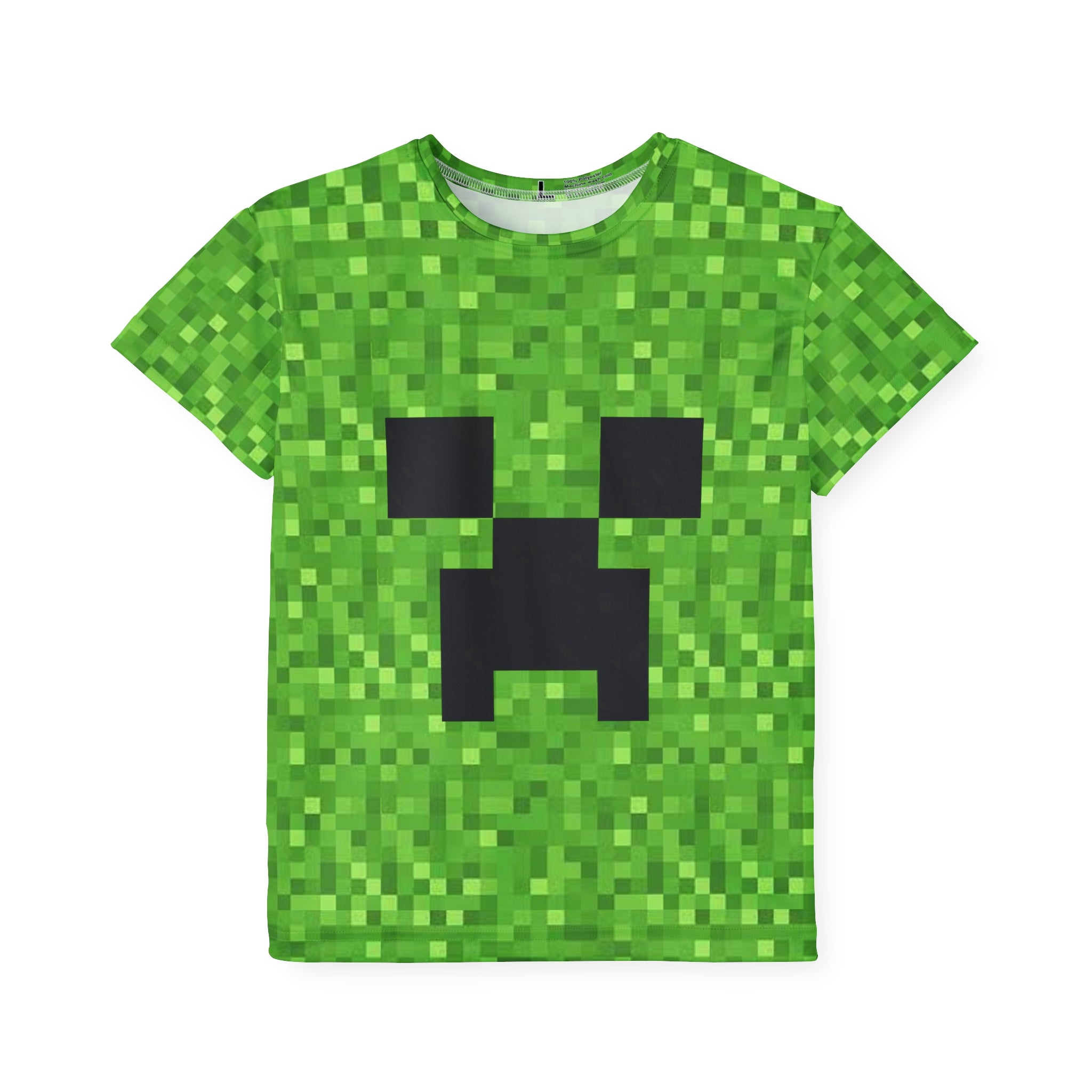 Minecraft Creeper inspired Kids Unisex Sports Jersey (AOP) perfect for Halloween