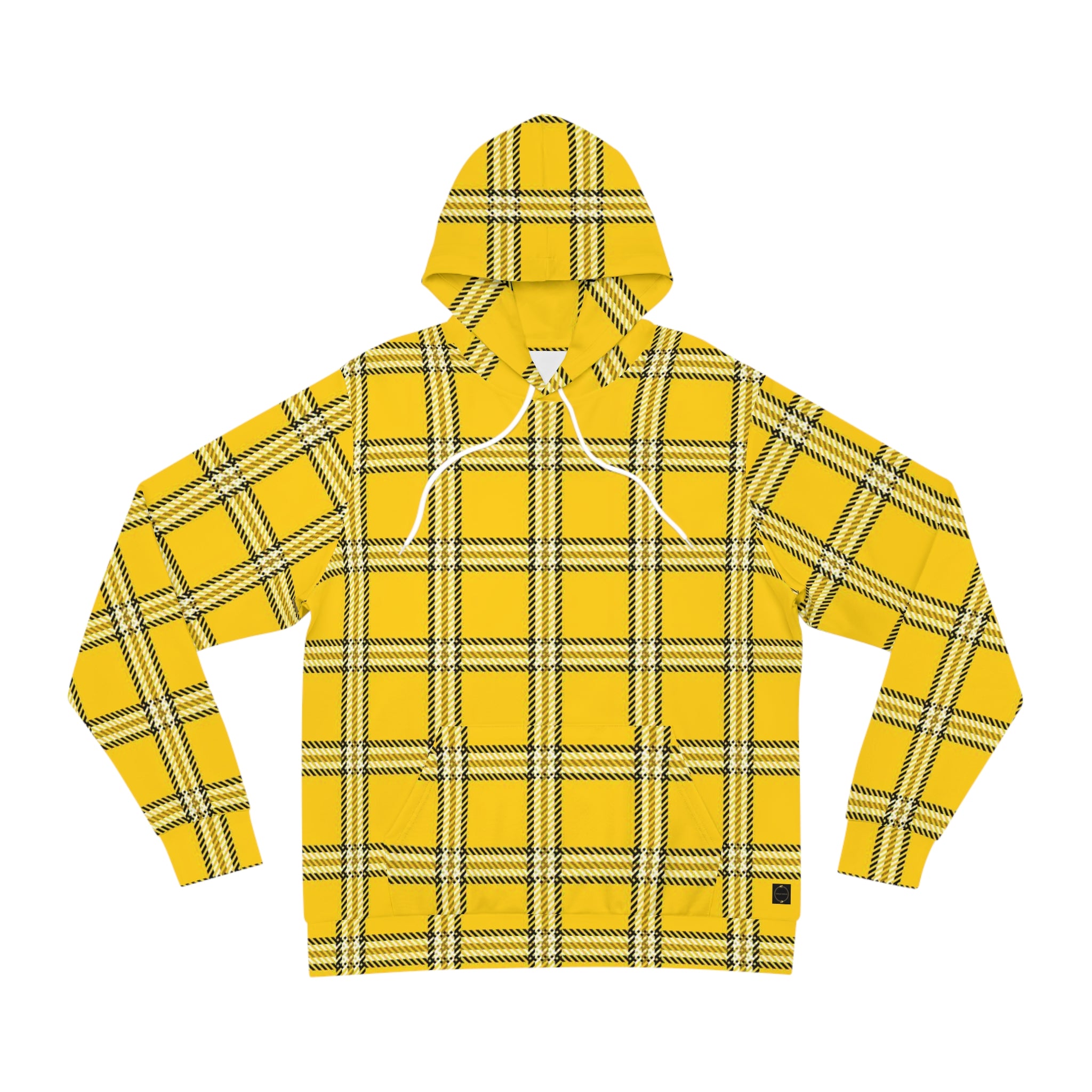 Fabled Fashion Yellow Plaid Clueless inspired Unisex Hoodie (AOP)