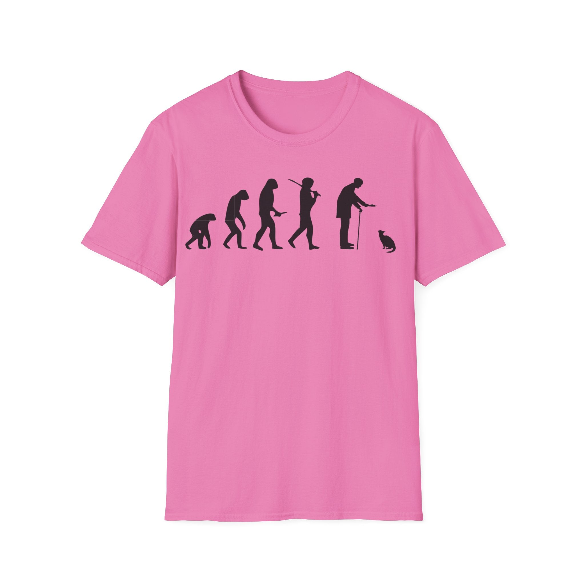 Cat Lover evolution Unisex Softstyle T-Shirt