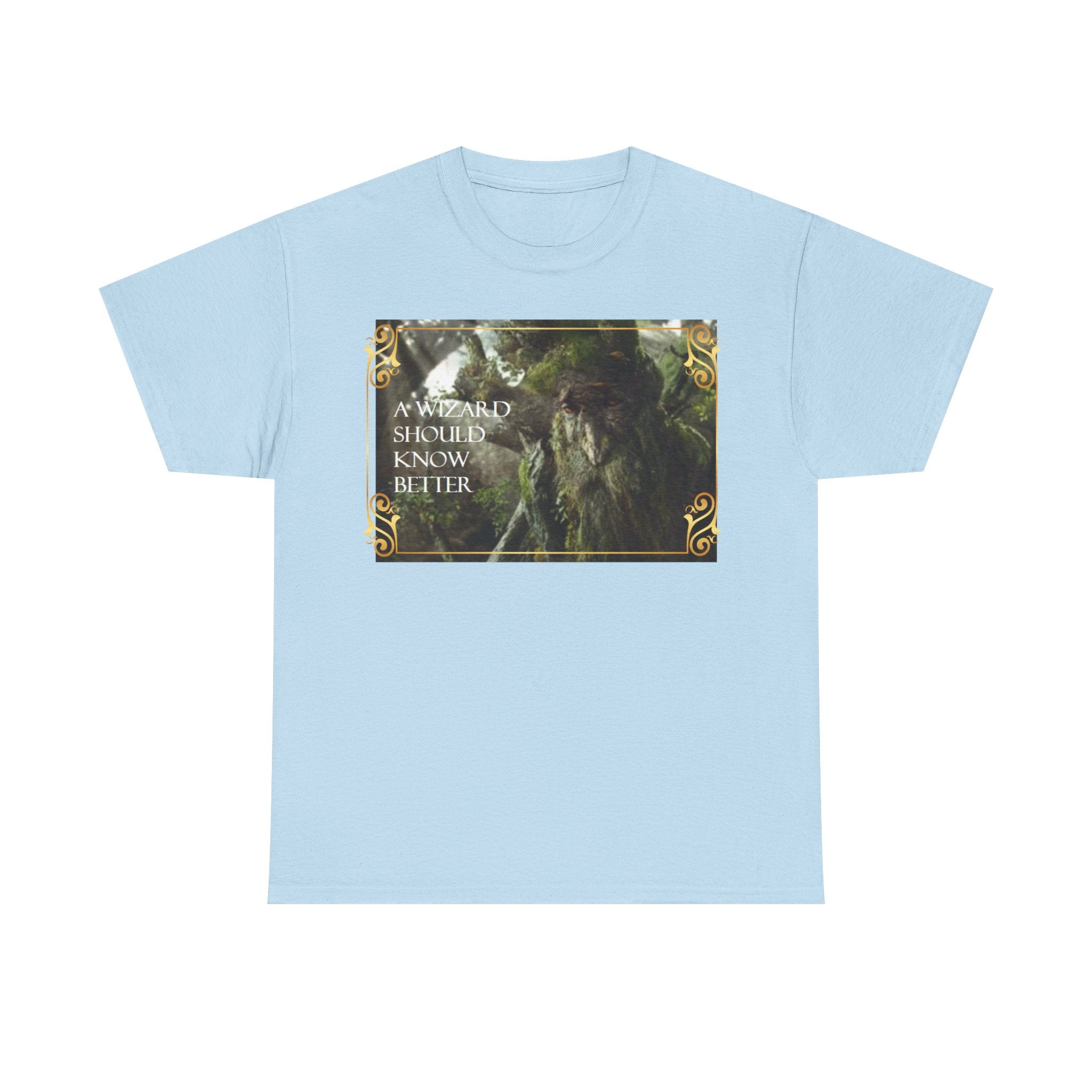 Lord of the rings Treebeard 'A wizard should know better' Funny Unisex Heavy Cotton Tee