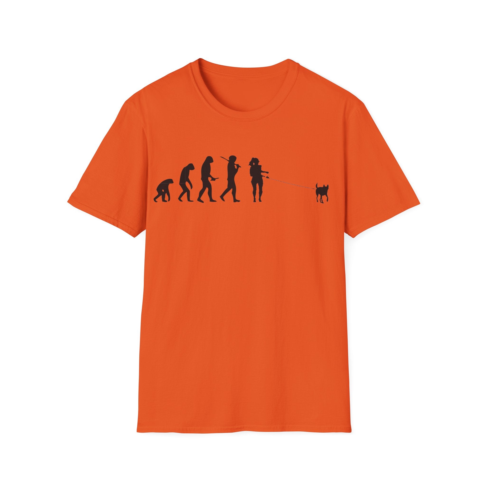 Dog walker evolution Unisex Softstyle T-Shirt