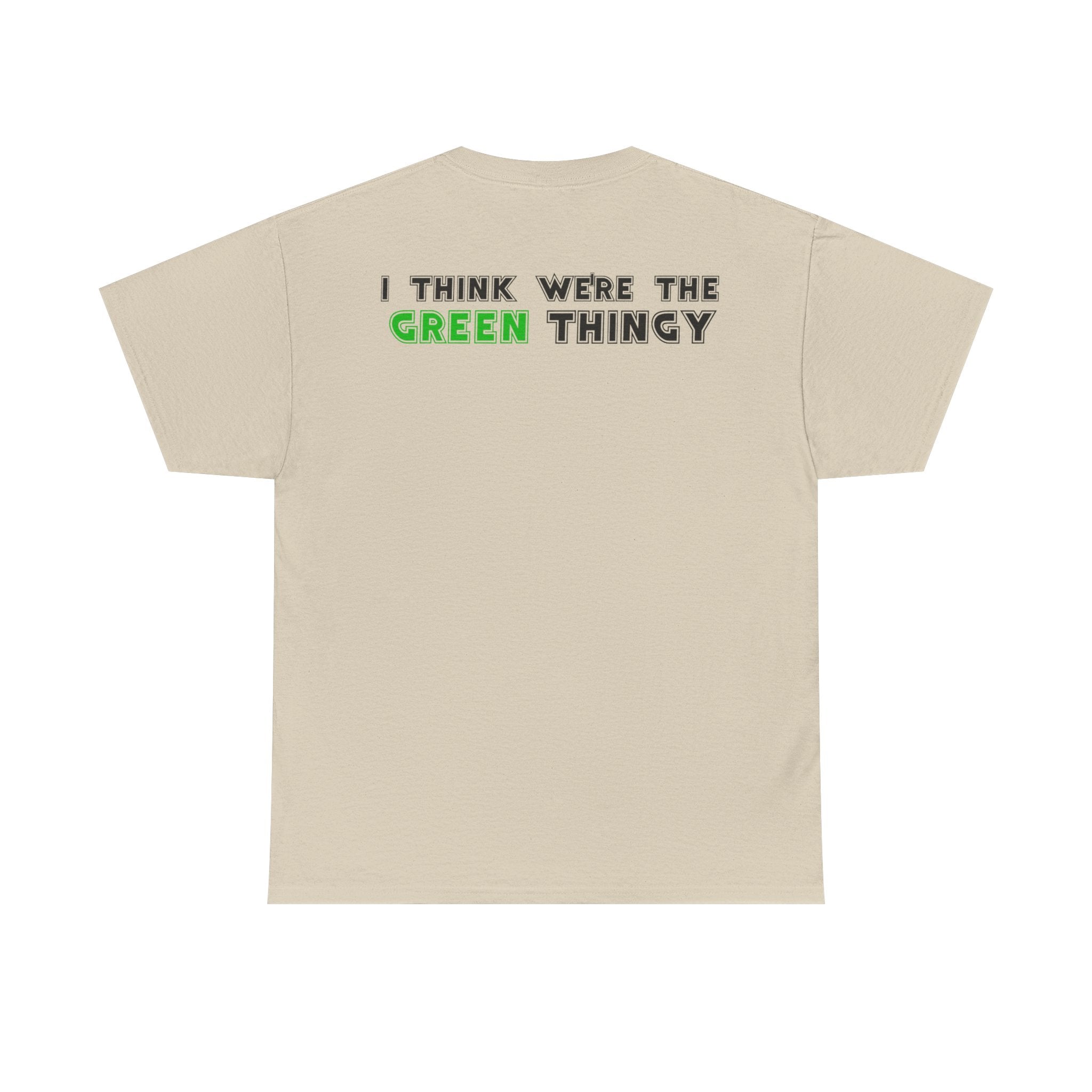 Red Thingy moving towards the Green thingy Funny Unisex Heavy Cotton Tee