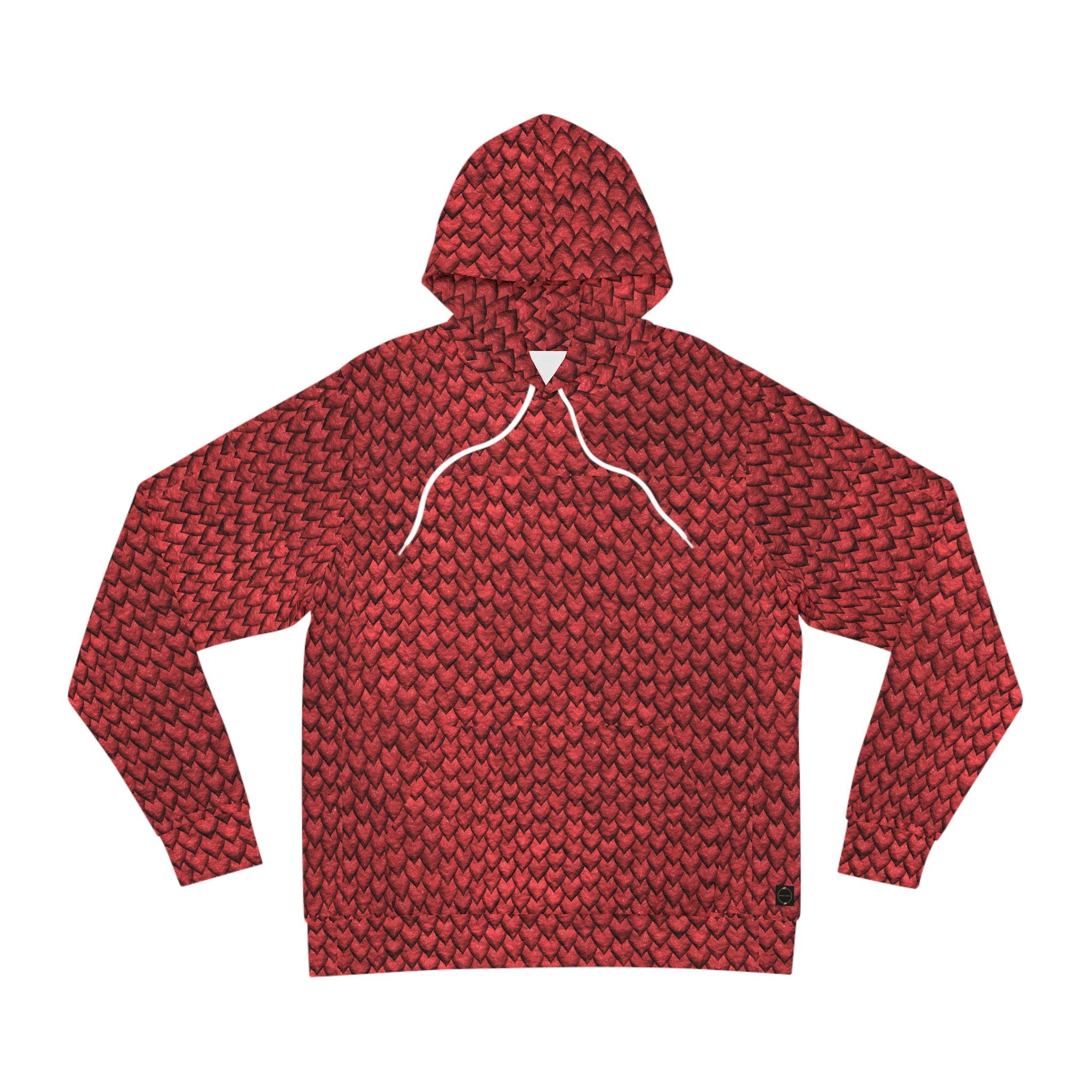 Fabled Fashion Red Dragon skin effect Unisex Hoodie (AOP)