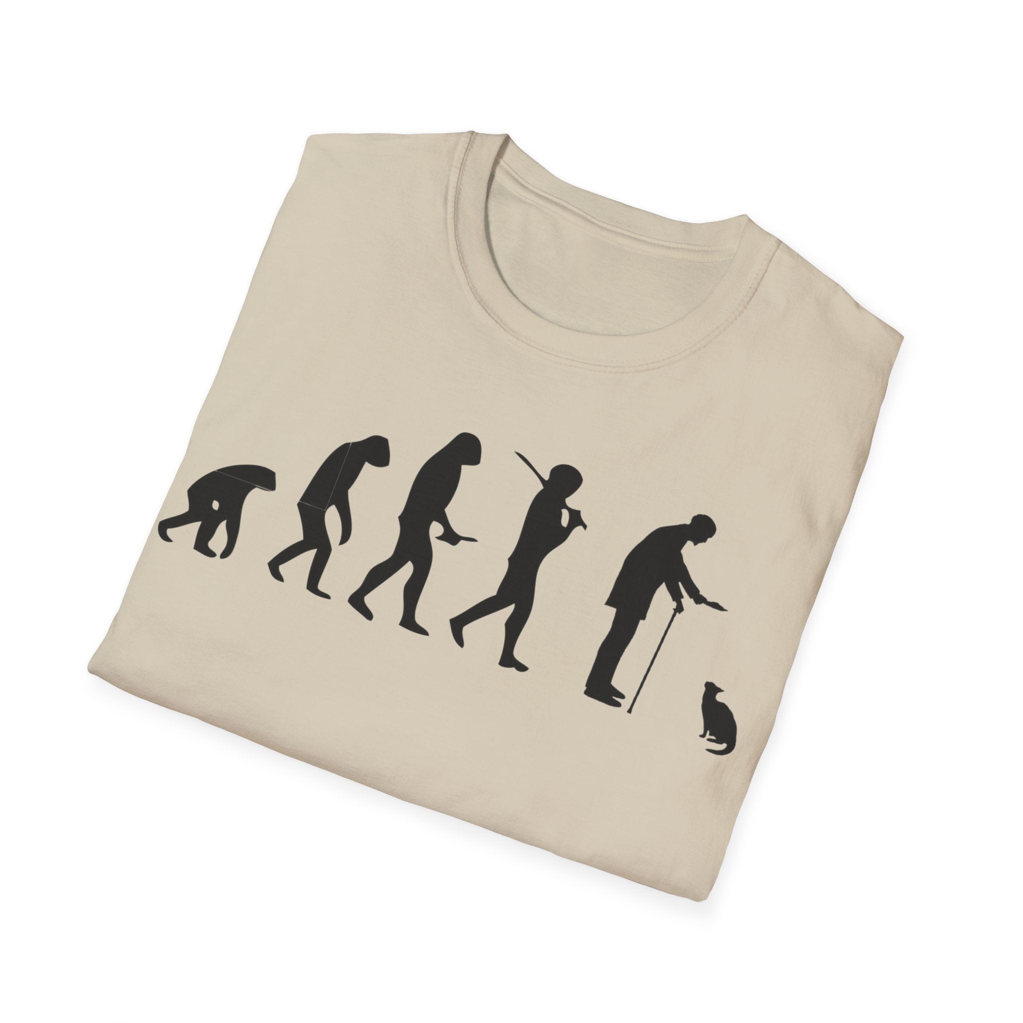 Cat Lover evolution Unisex Softstyle T-Shirt