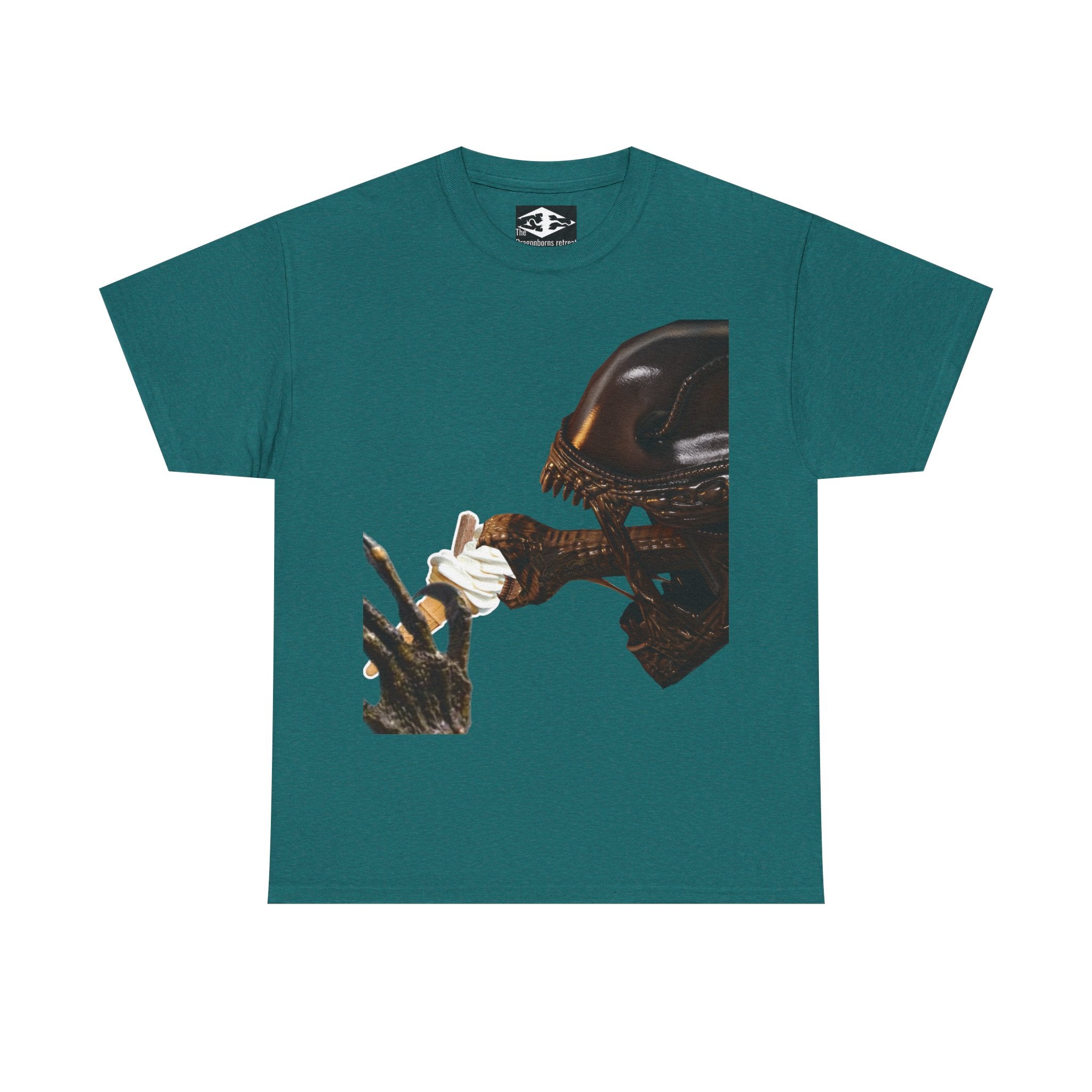 Alien ice cream Unisex Funny Heavy Cotton Tee