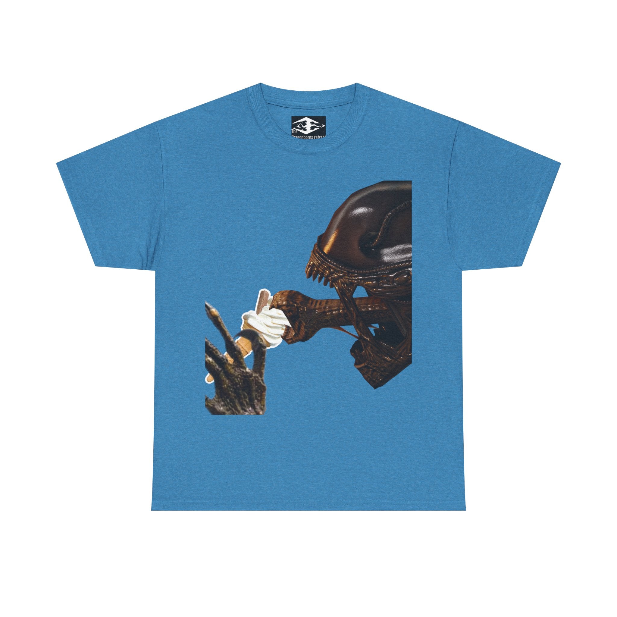 Alien ice cream Unisex Funny Heavy Cotton Tee