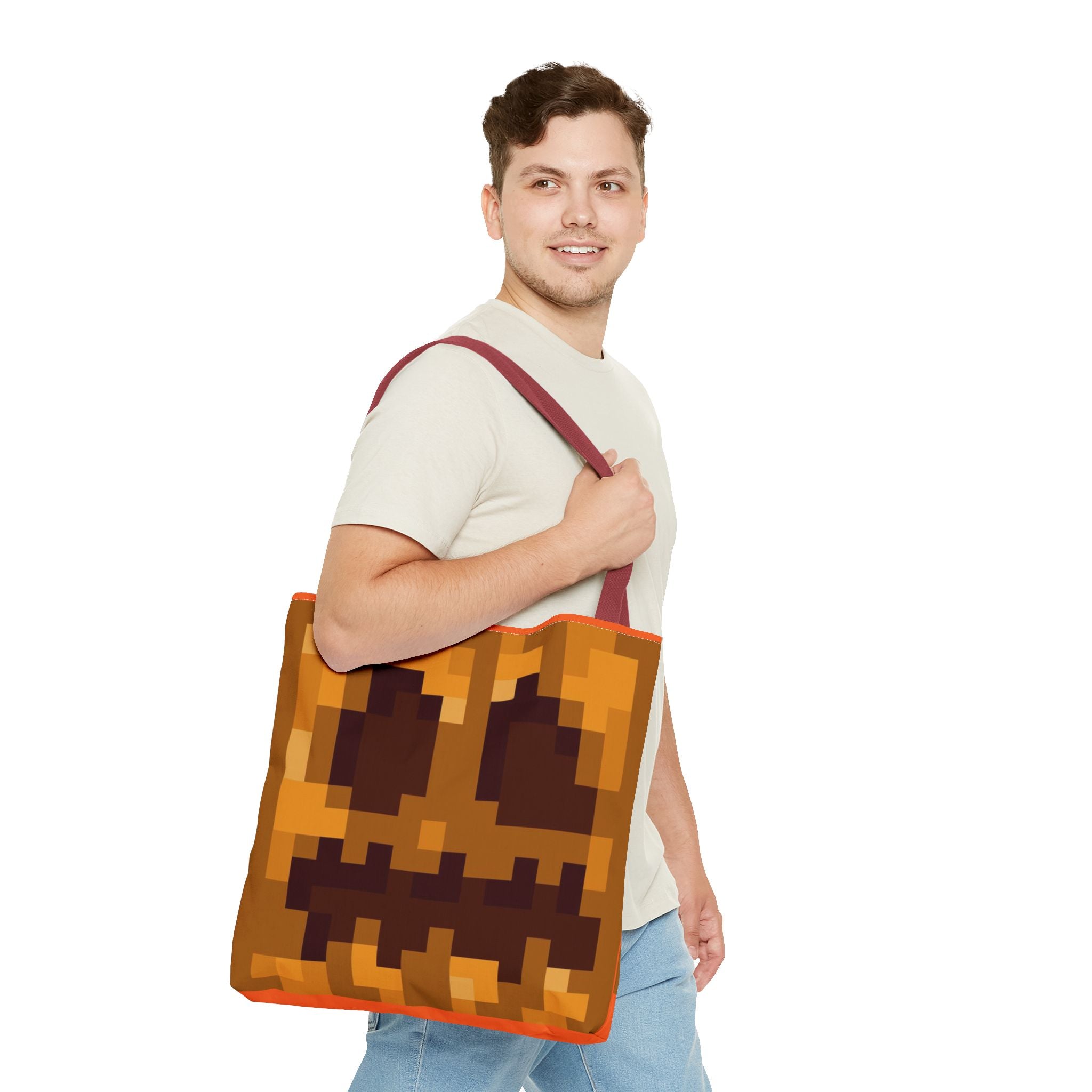 Minecraft Jack O Lantern inspired pumpkin Tote Bag (AOP) Perfect for  Halloween