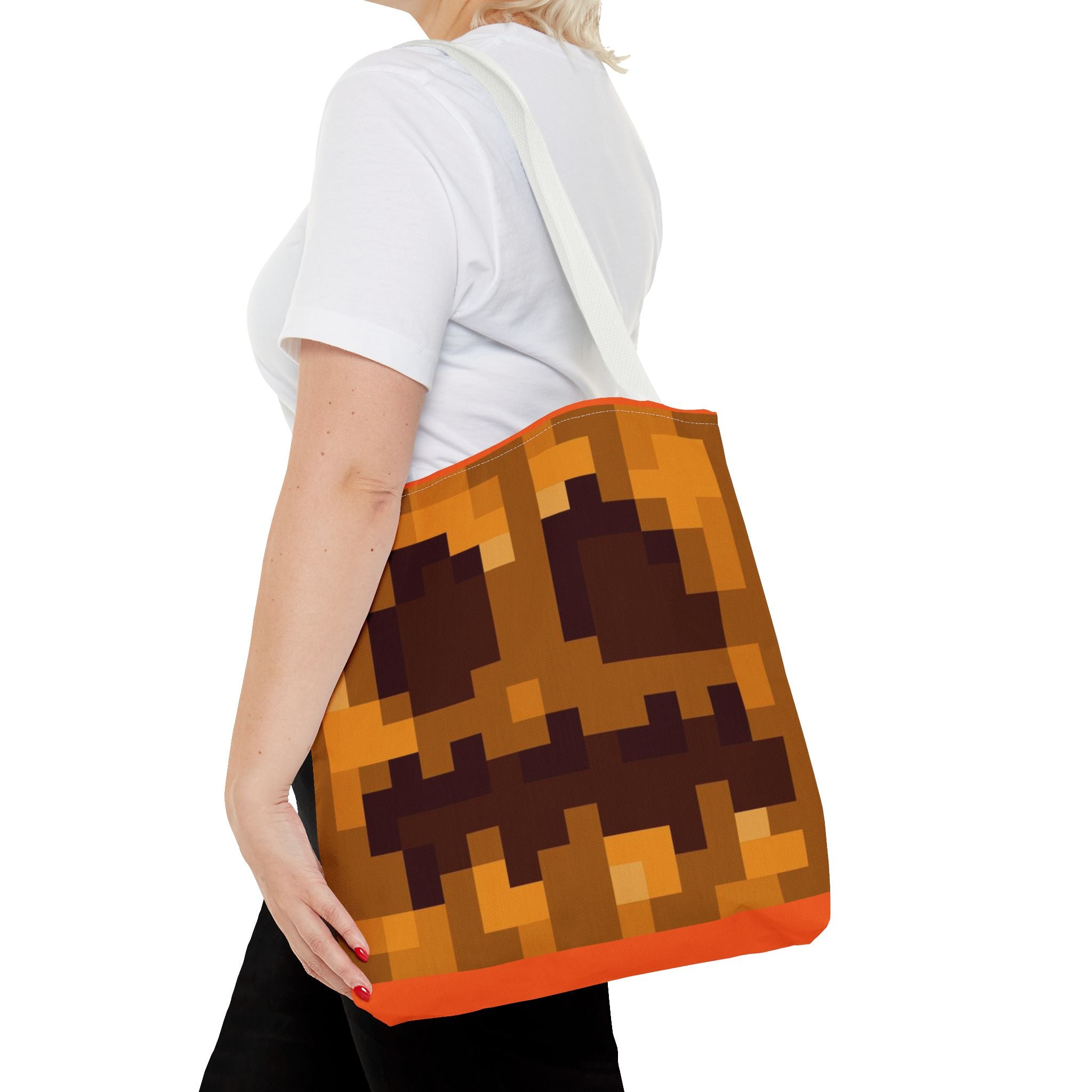 Minecraft Jack O Lantern inspired pumpkin Tote Bag (AOP) Perfect for  Halloween