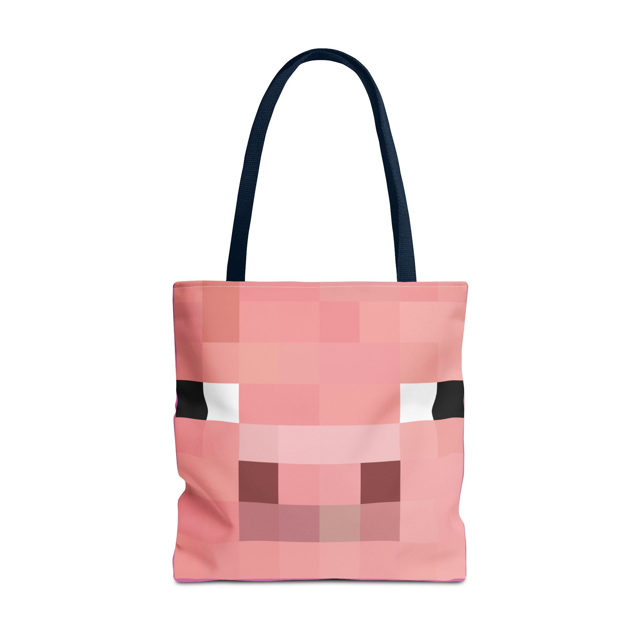 Minecraft inspired Pig Tote Bag (AOP) Perfect for  Halloween