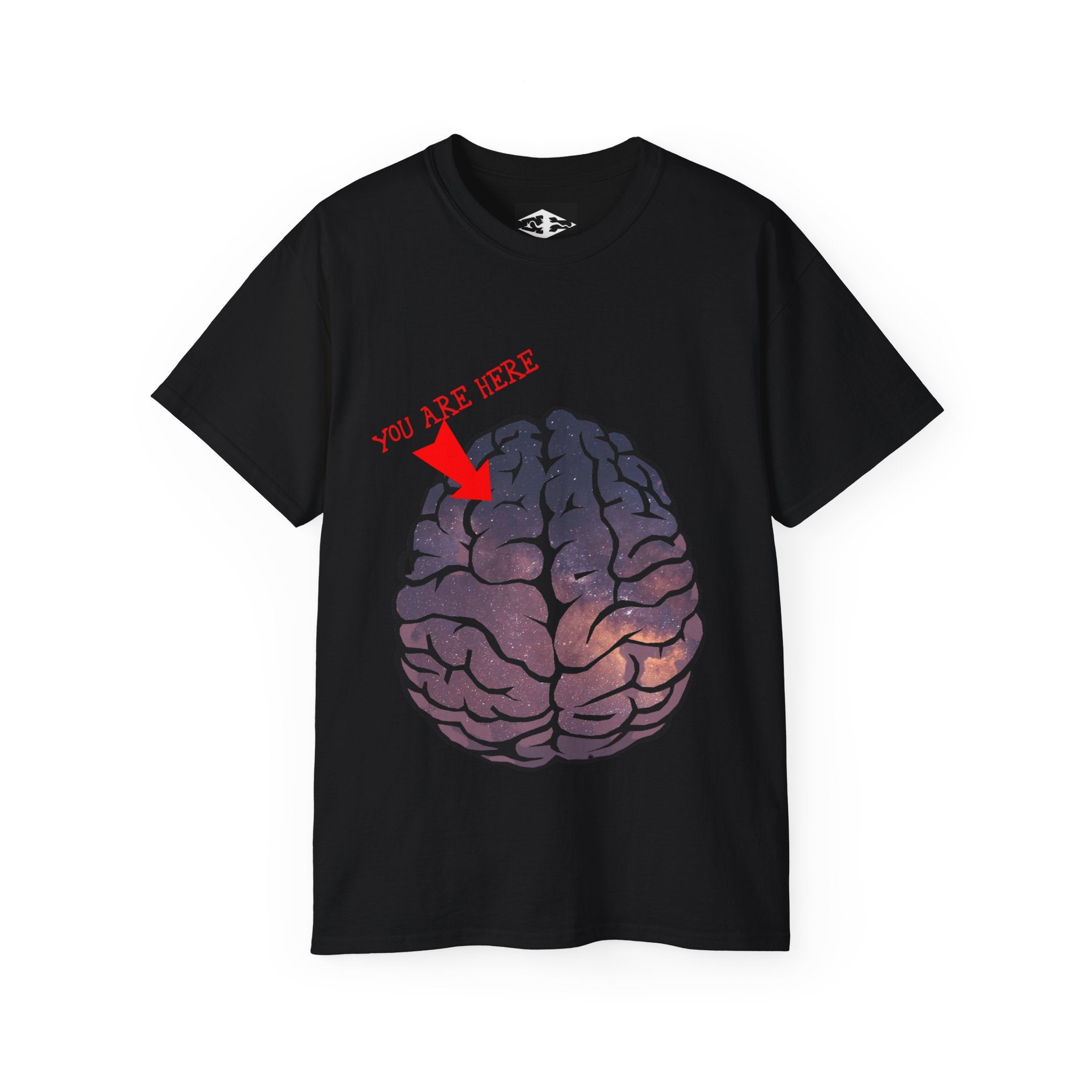 Universal consciousness 'You are here' Unisex Ultra Cotton Tee
