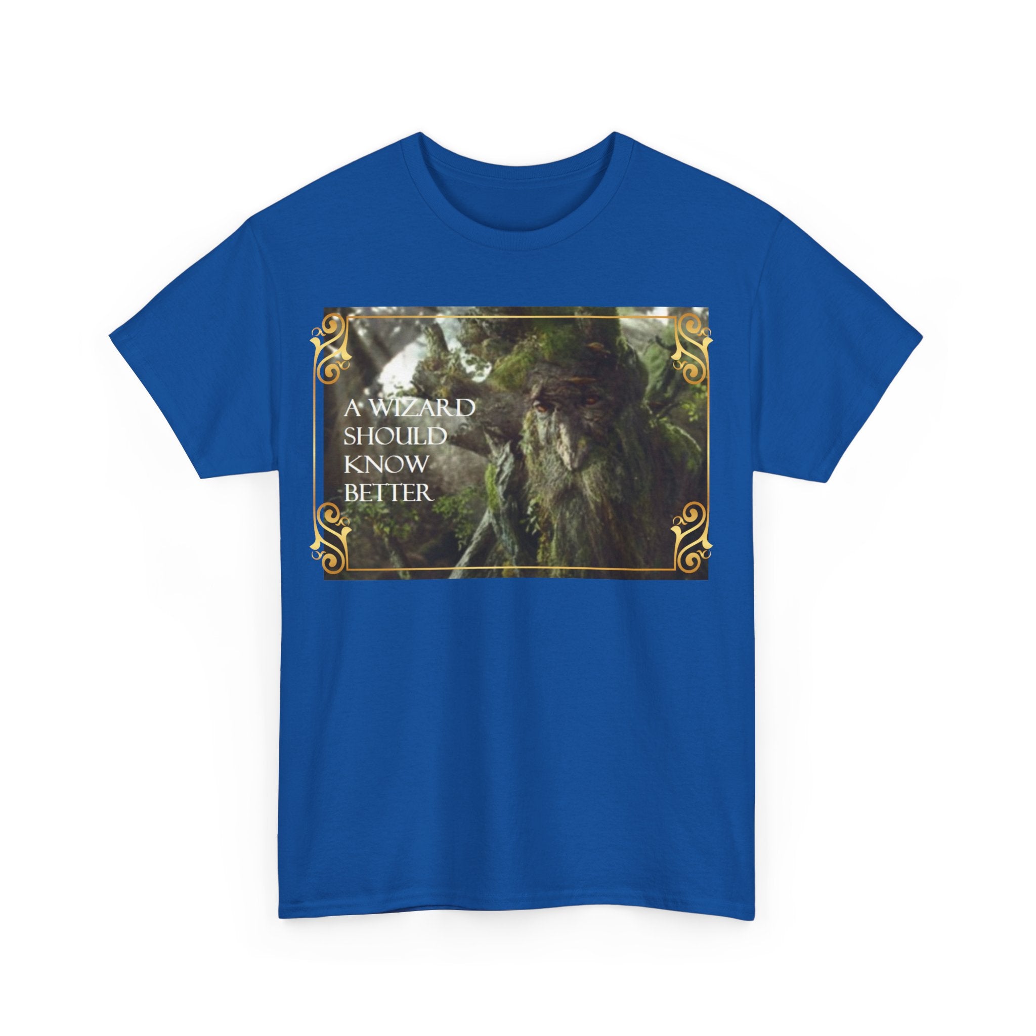 Lord of the rings Treebeard 'A wizard should know better' Funny Unisex Heavy Cotton Tee