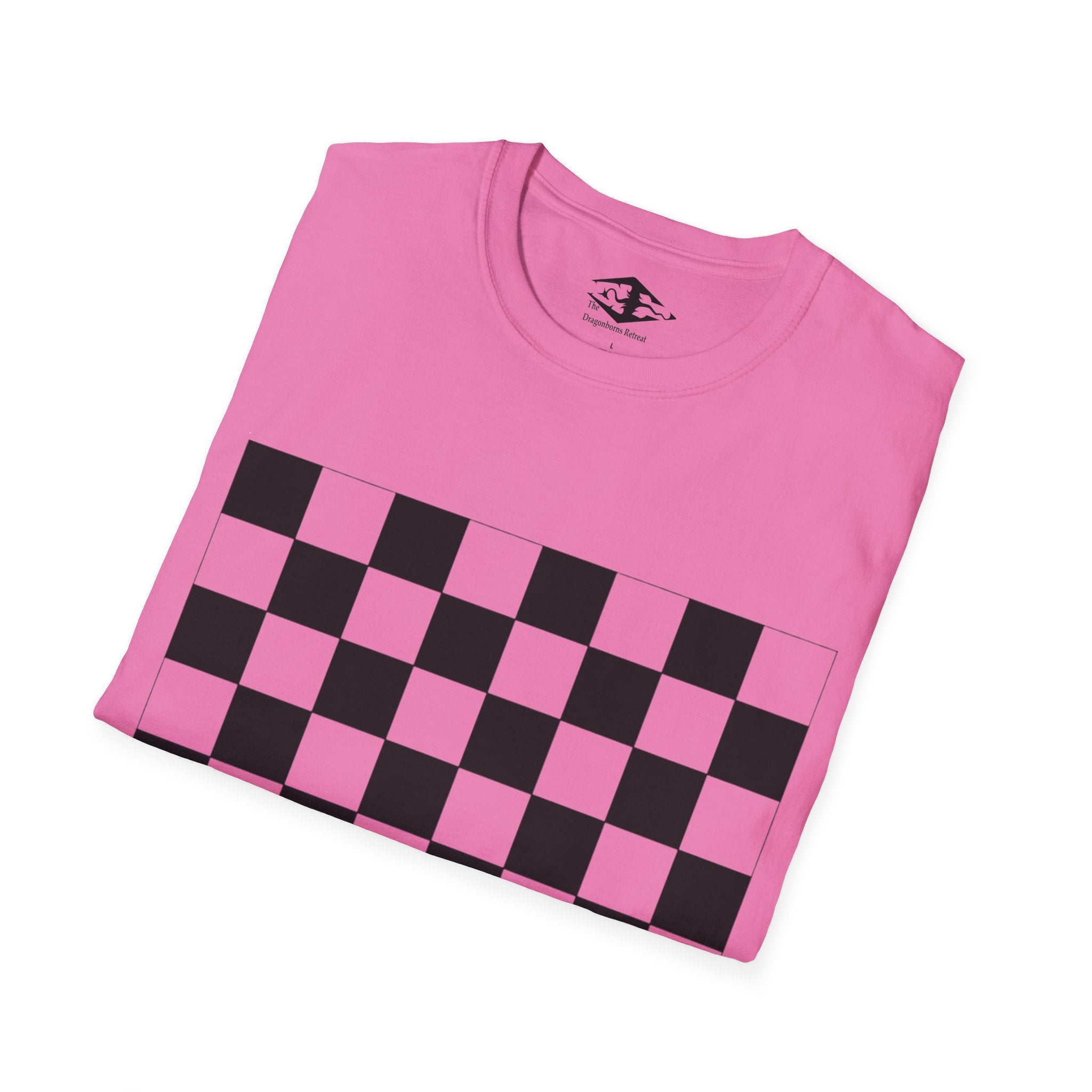 Travel Chess Board Unisex Softstyle T-Shirt (pieces not included)