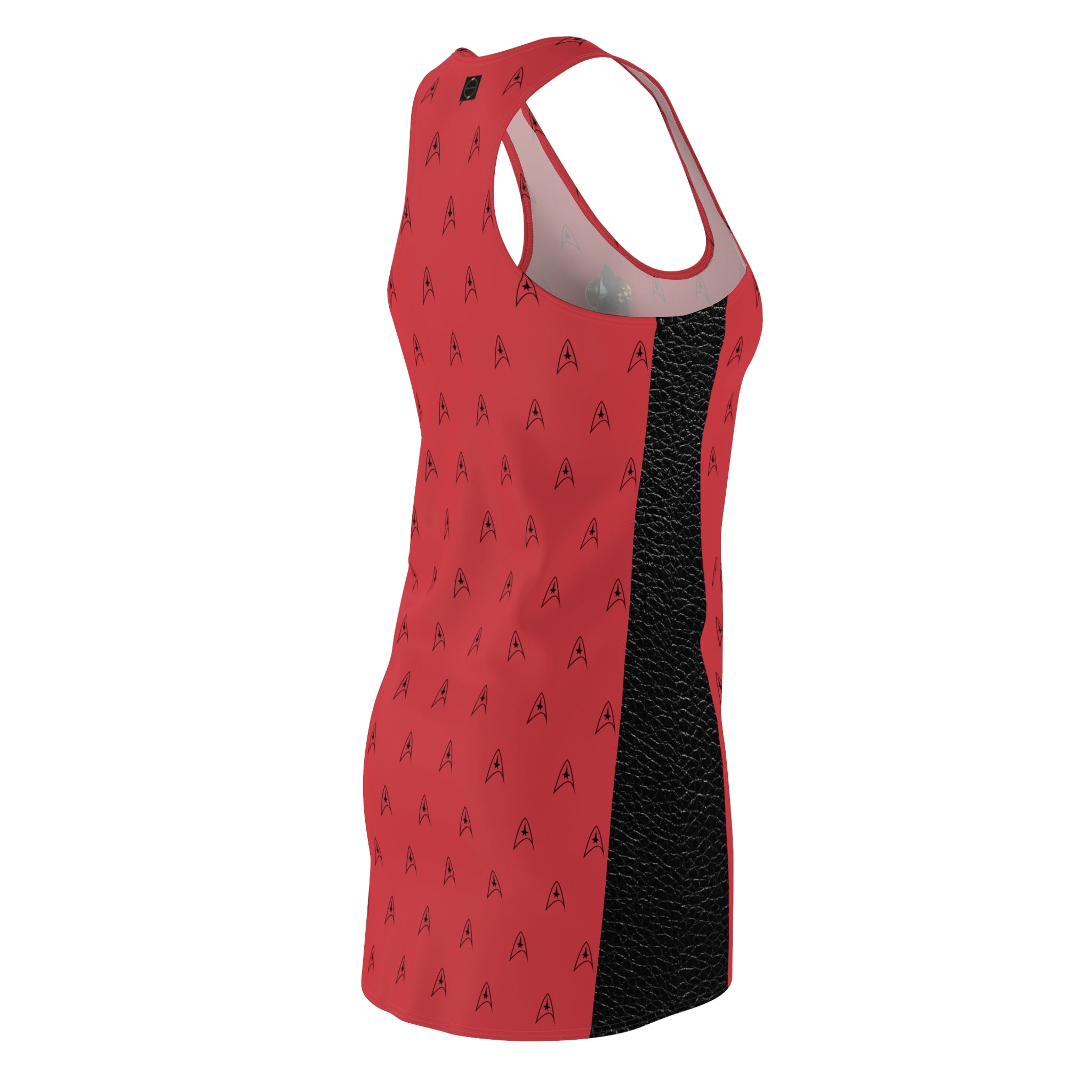 Fabled Fashion Red Trekkie Women's Cut & Sew Racerback Dress (AOP)