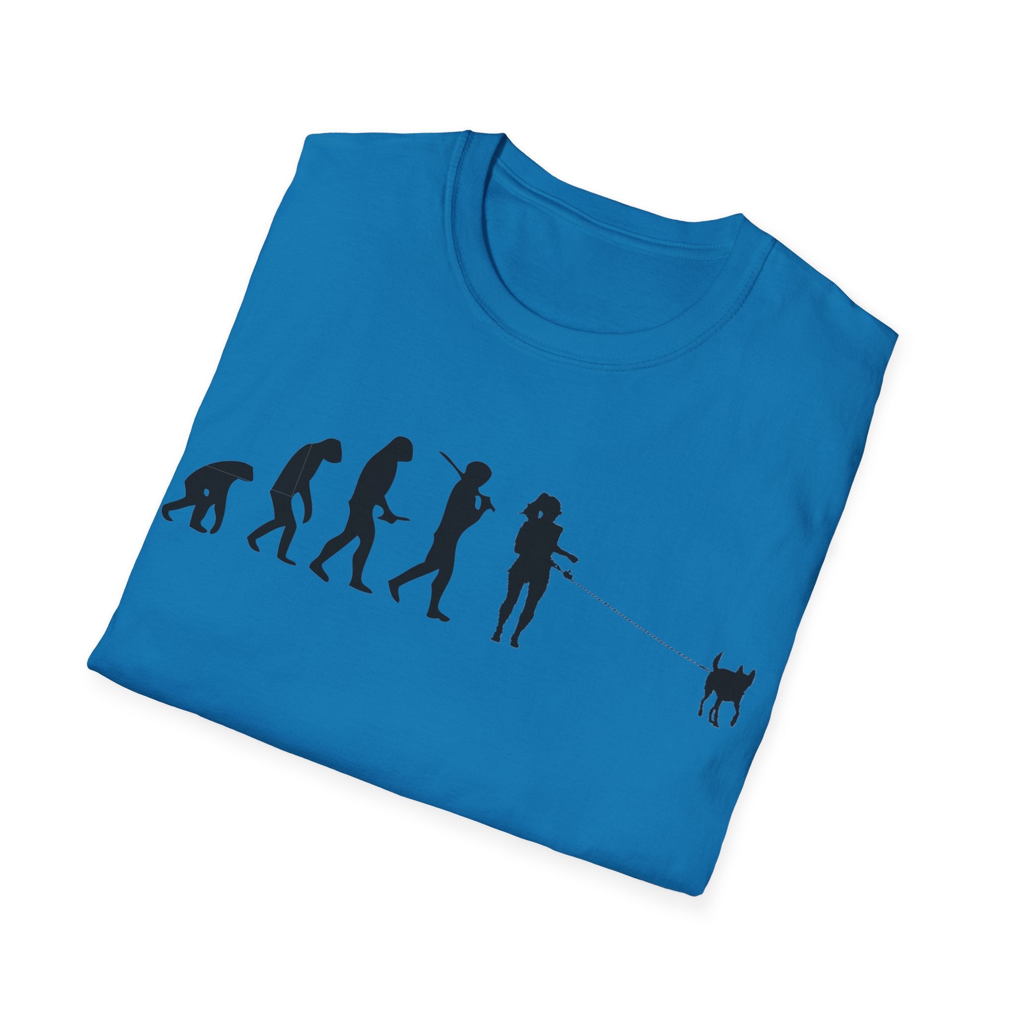 Dog walker evolution Unisex Softstyle T-Shirt