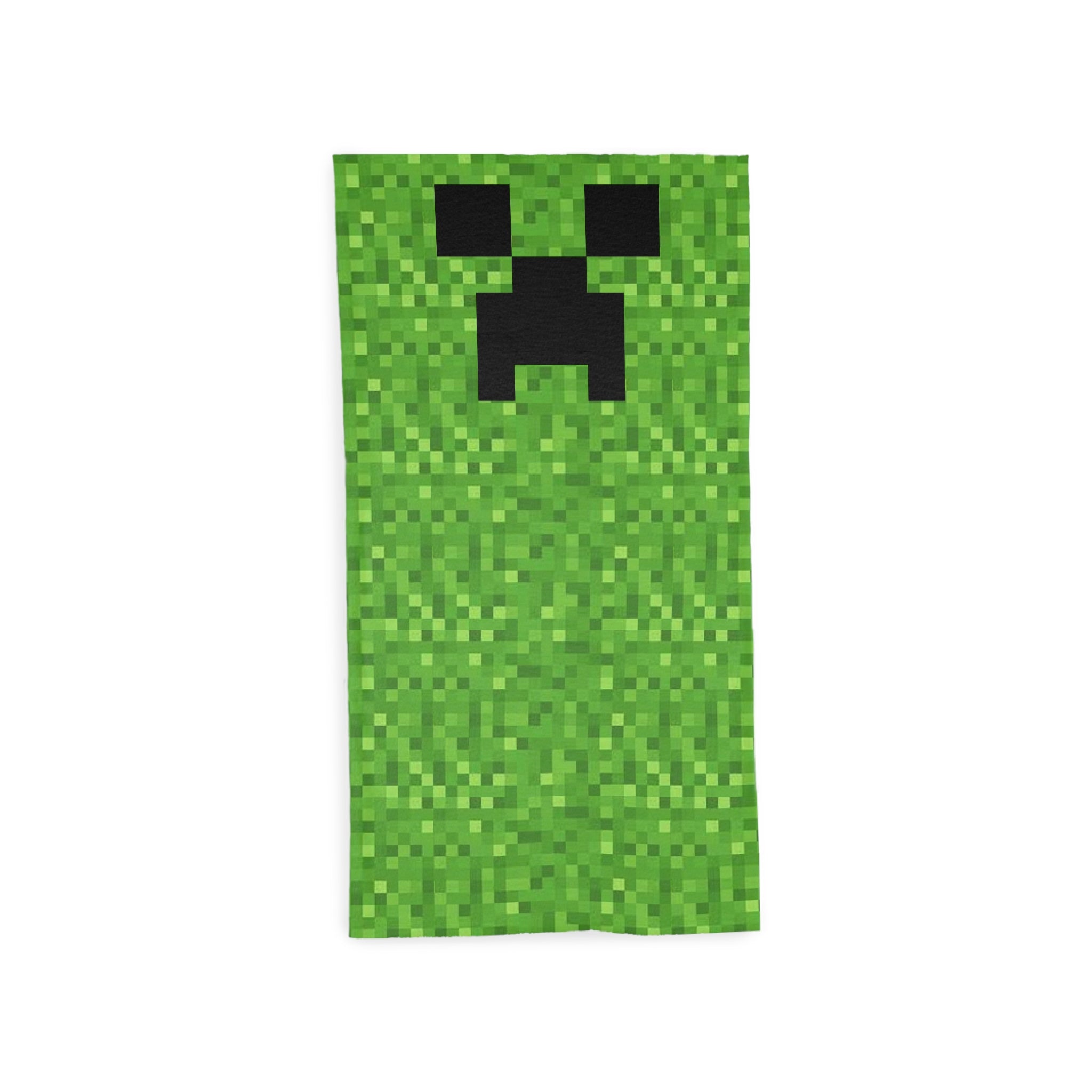 Minecraft Creeper inspired printed Tube Scarf. Perfect for Halloween