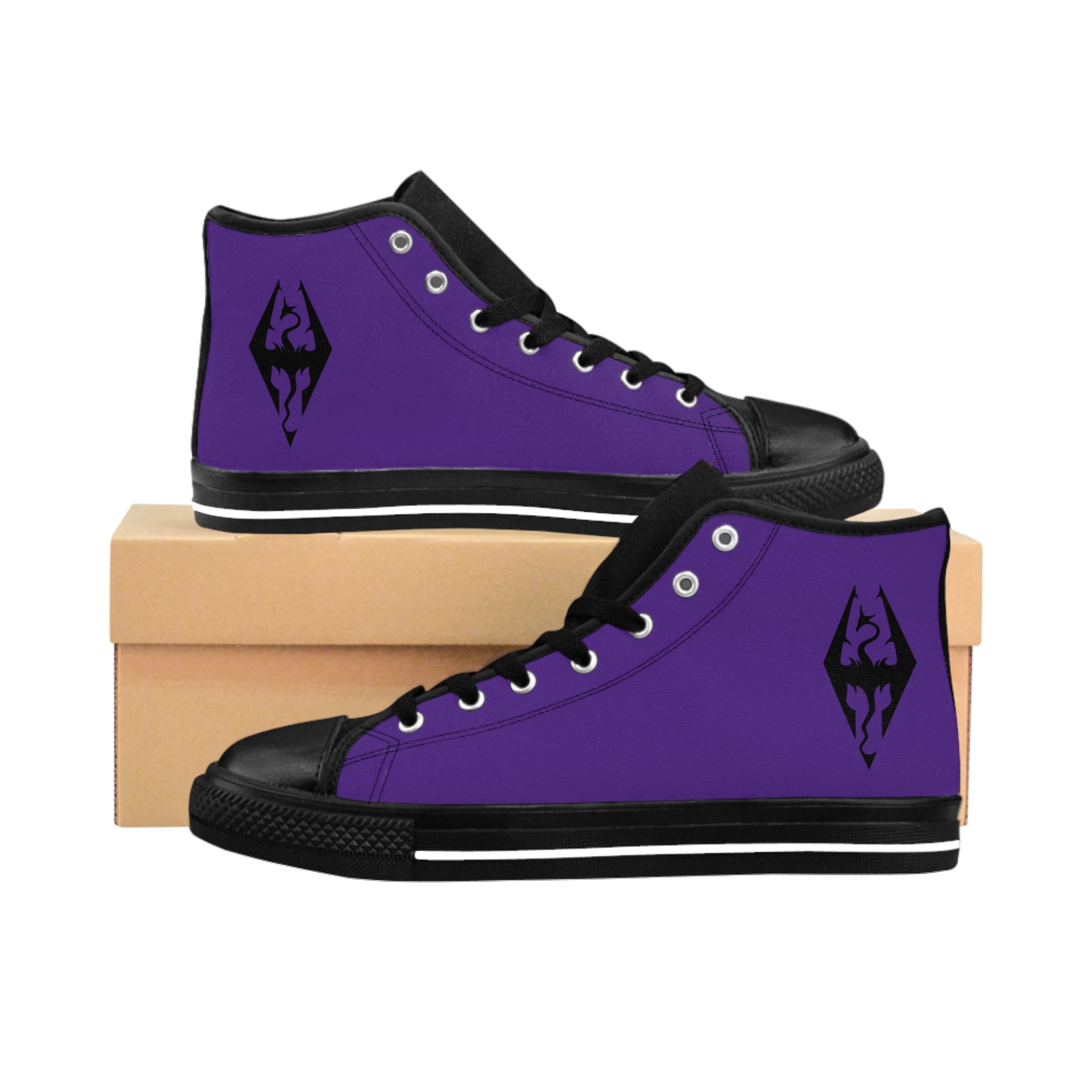 Dragonborn Women's Classic Sneakers (Purple)