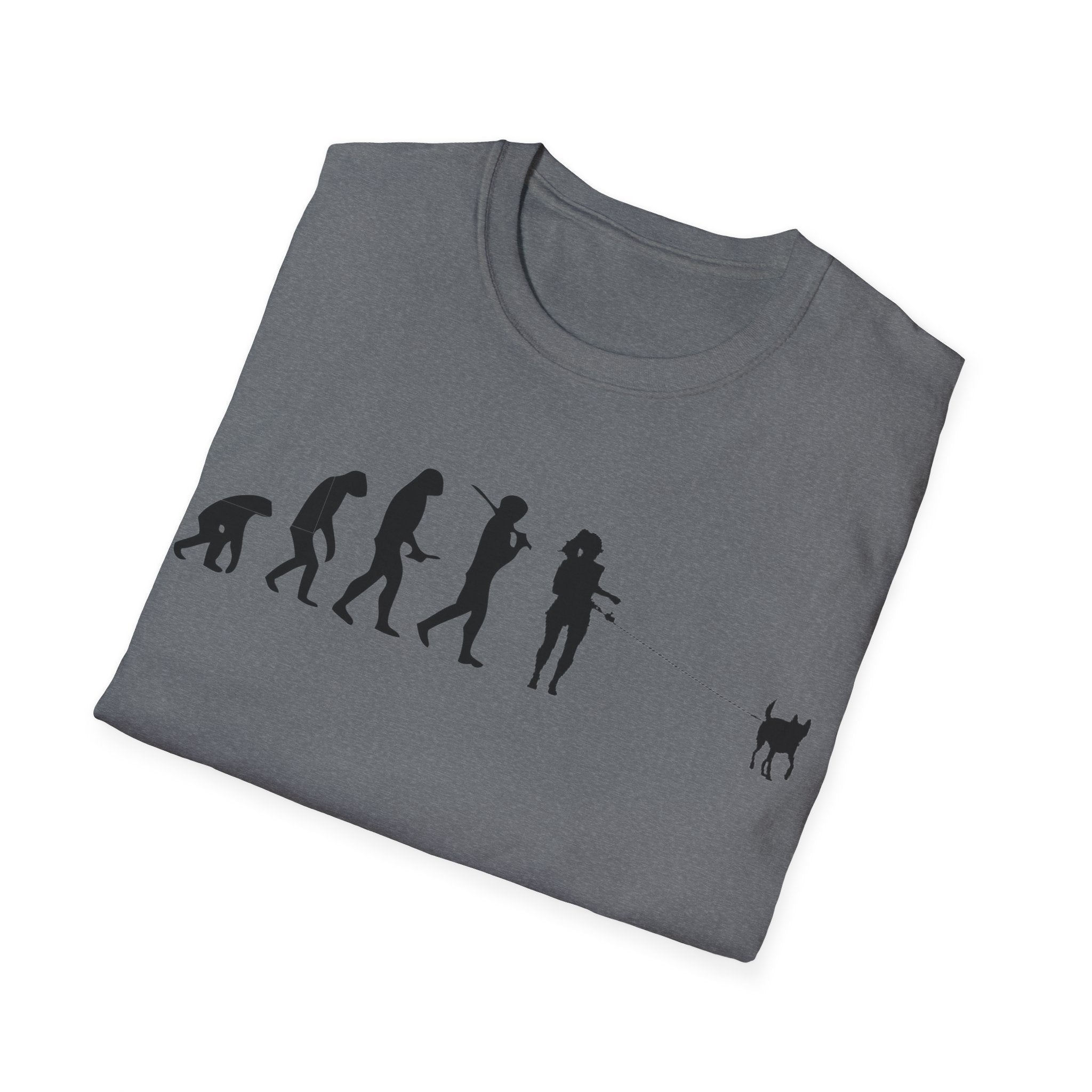 Dog walker evolution Unisex Softstyle T-Shirt
