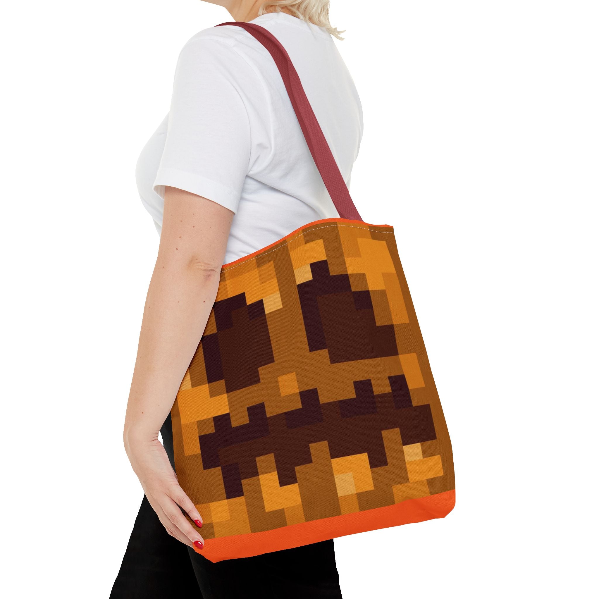 Minecraft Jack O Lantern inspired pumpkin Tote Bag (AOP) Perfect for  Halloween