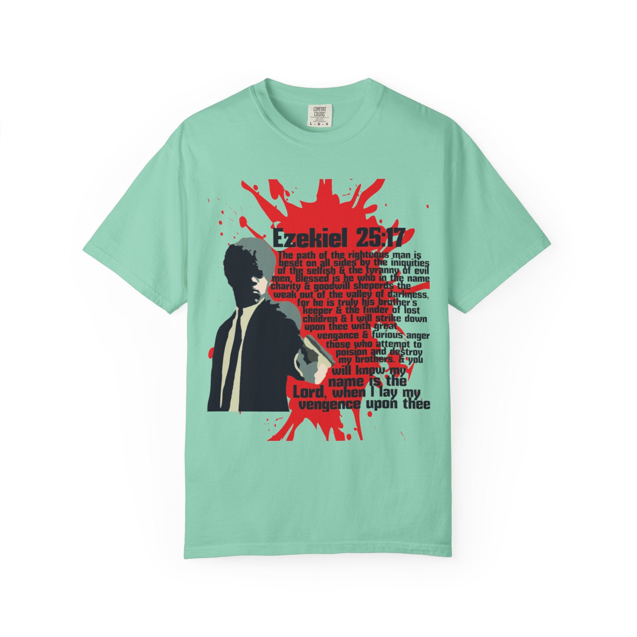 Pulp Fiction inspired Ezekiel 25:17 Unisex Garment-Dyed T-shirt