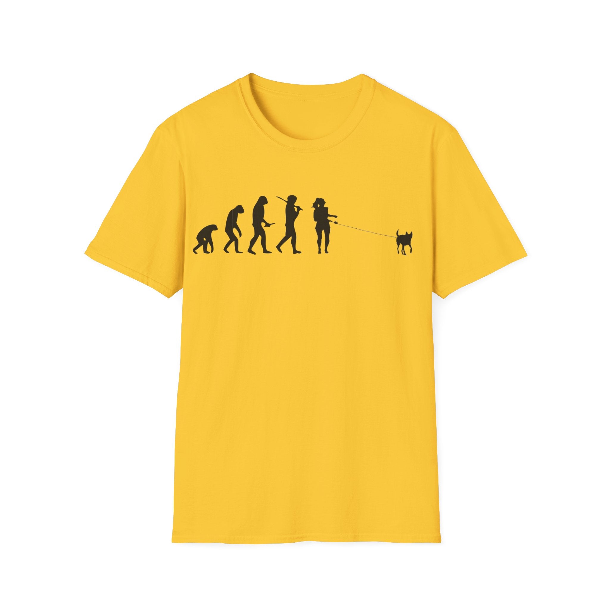 Dog walker evolution Unisex Softstyle T-Shirt