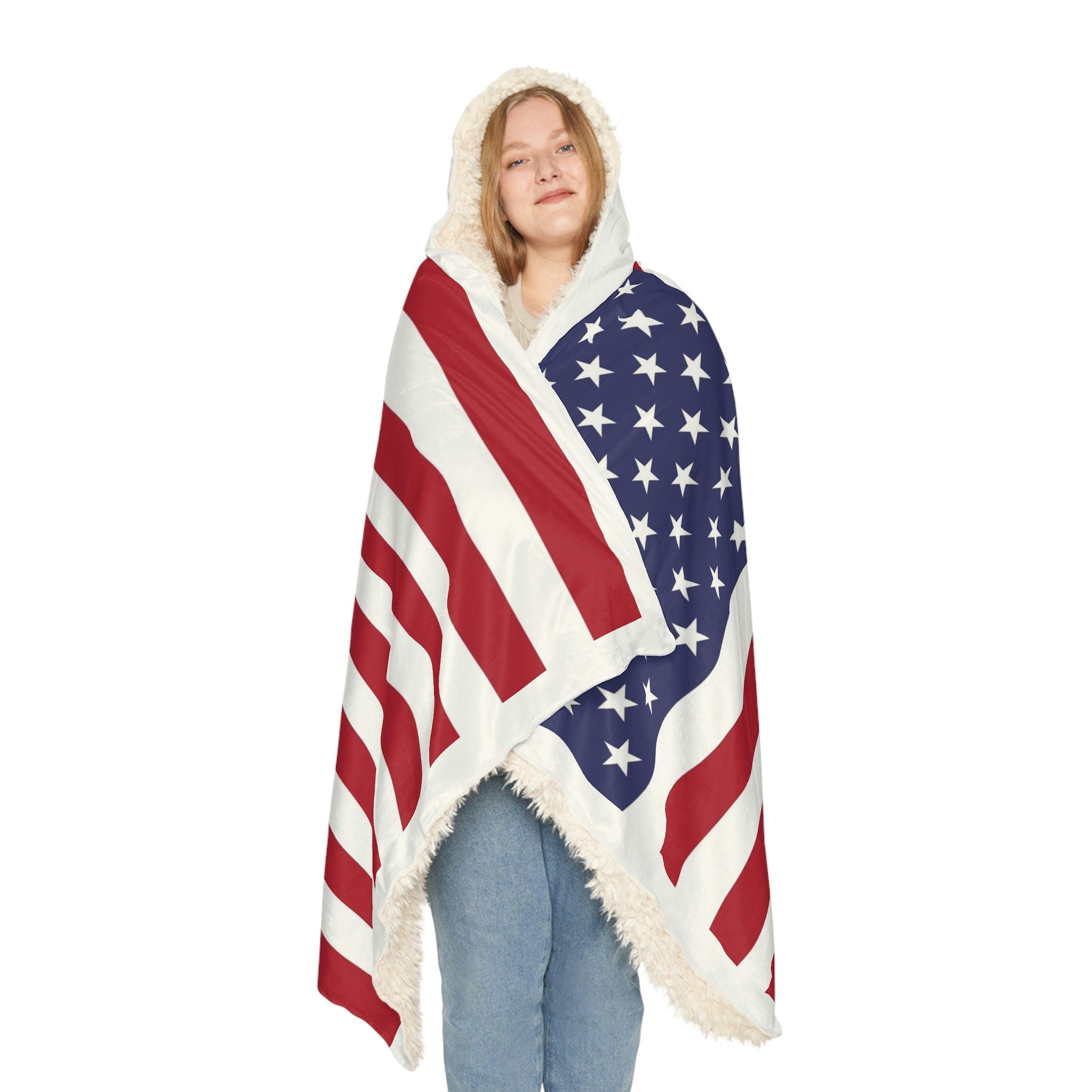 USA flag Snuggle Blanket
