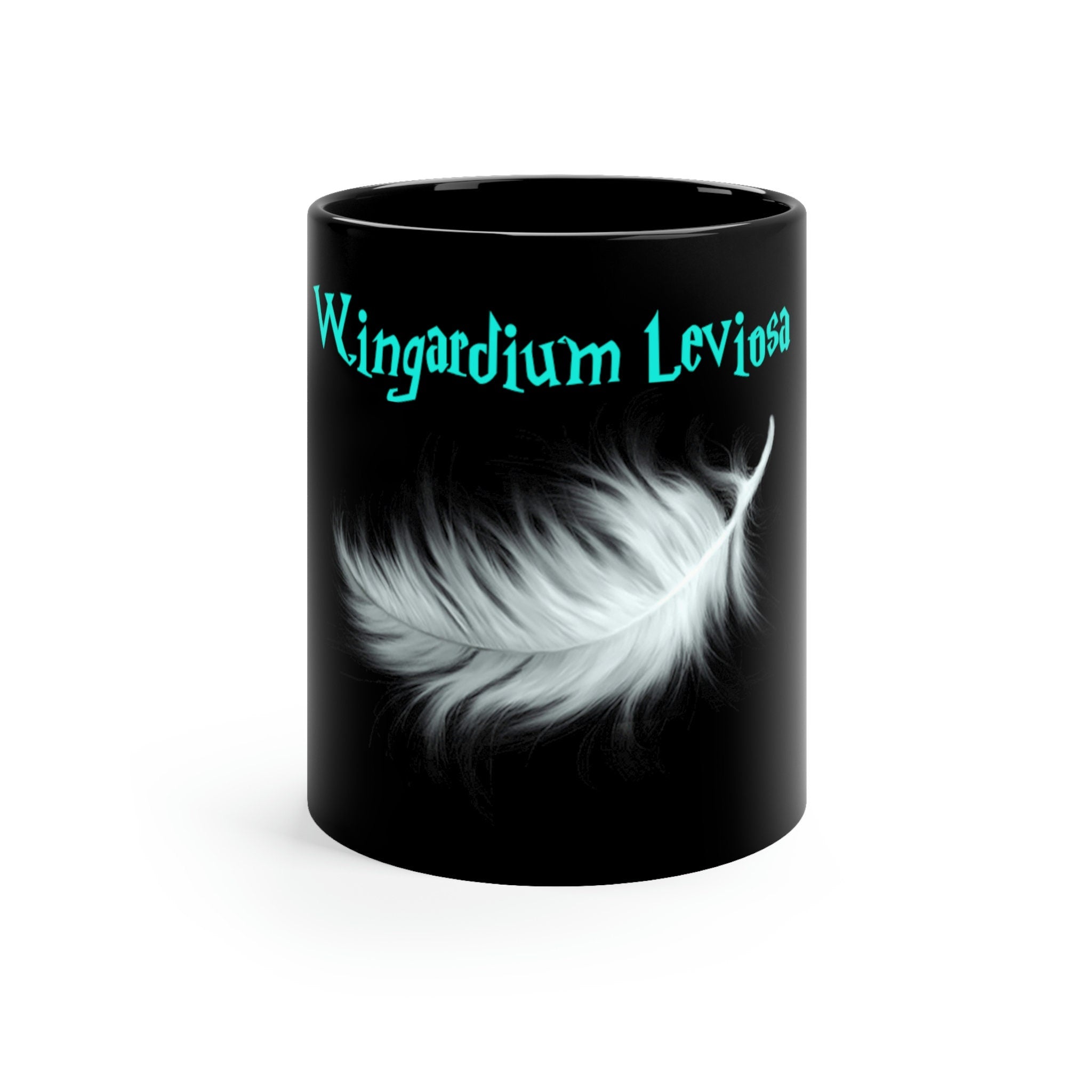 Harry Potter inspired 'Wingardium Leviosa' 11oz Black Mug