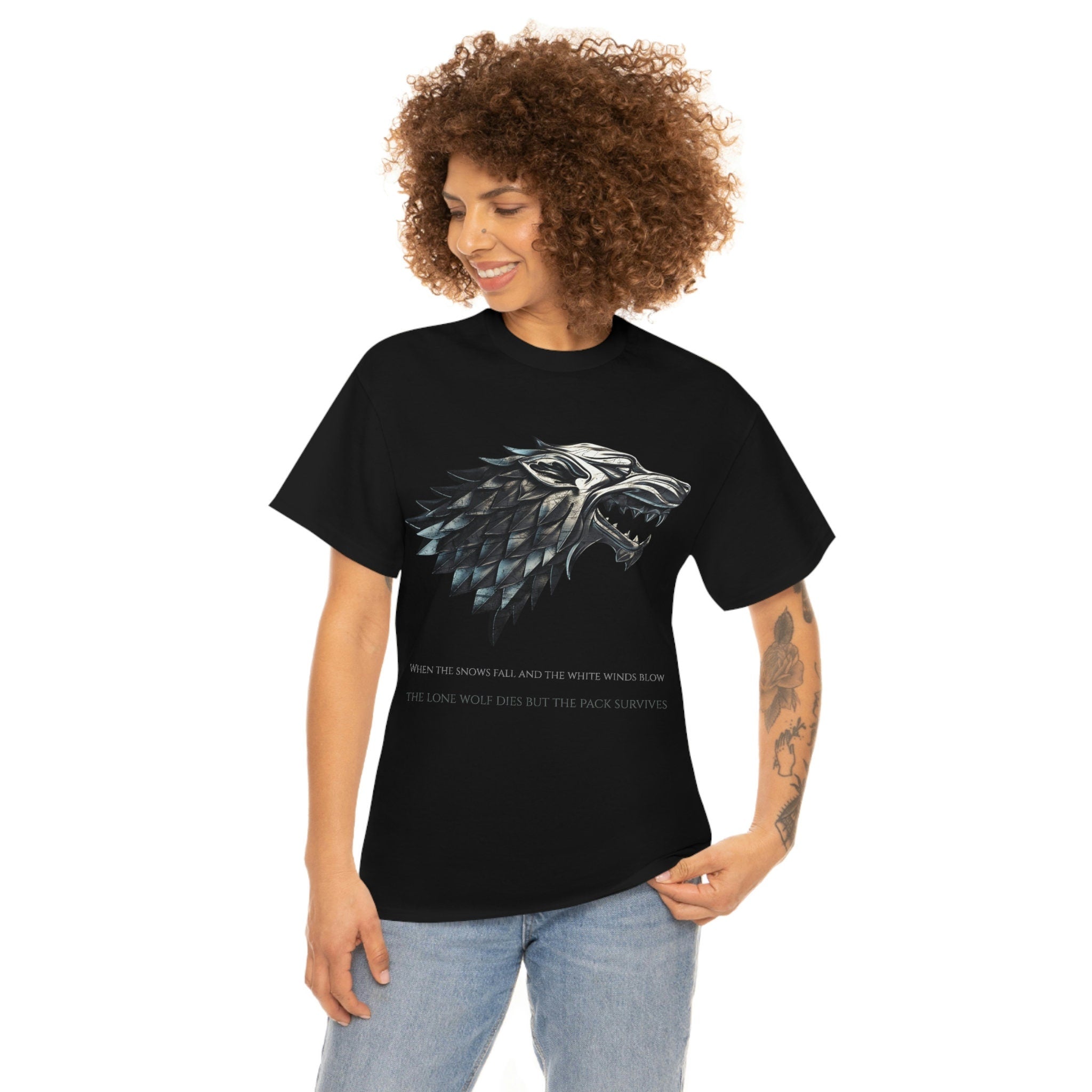 House Stark Game of thrones inspired Unisex Heavy Cotton Tee