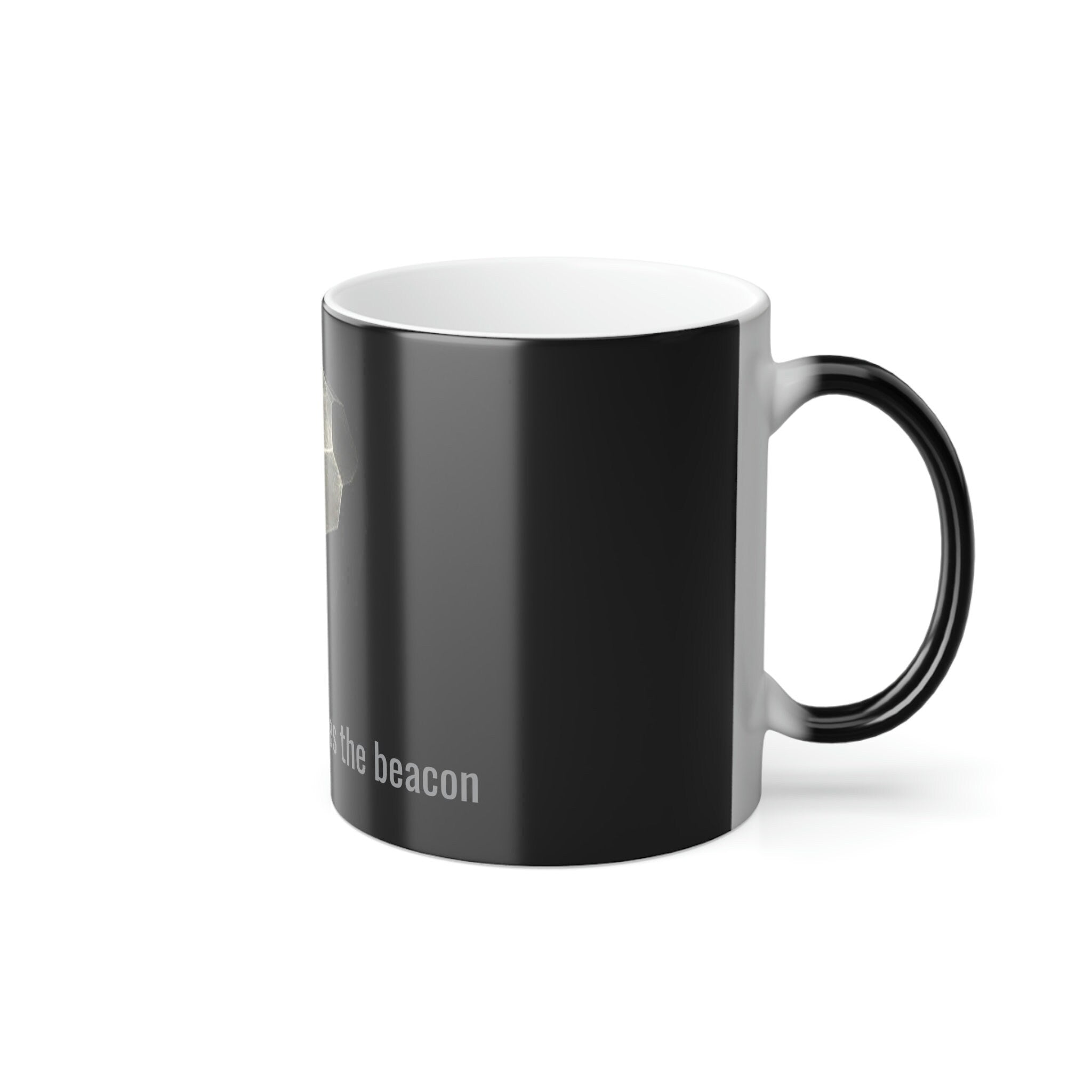 A new hand touches the beacon Dragonborn Color Morphing Mug, 11oz