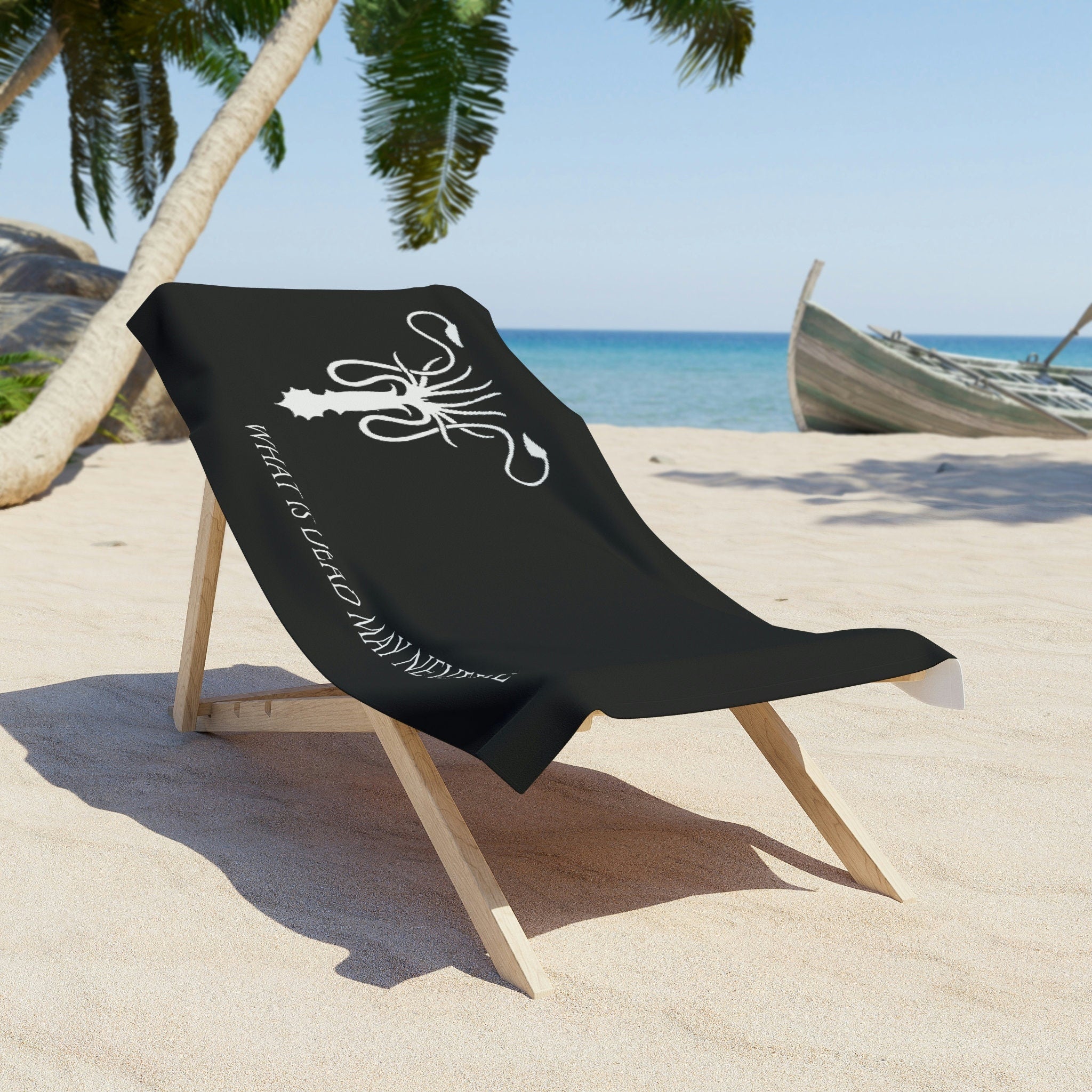 Game of Thrones inspired House Greyjoy 'What is dead may never die' Ironborn Beach Towel