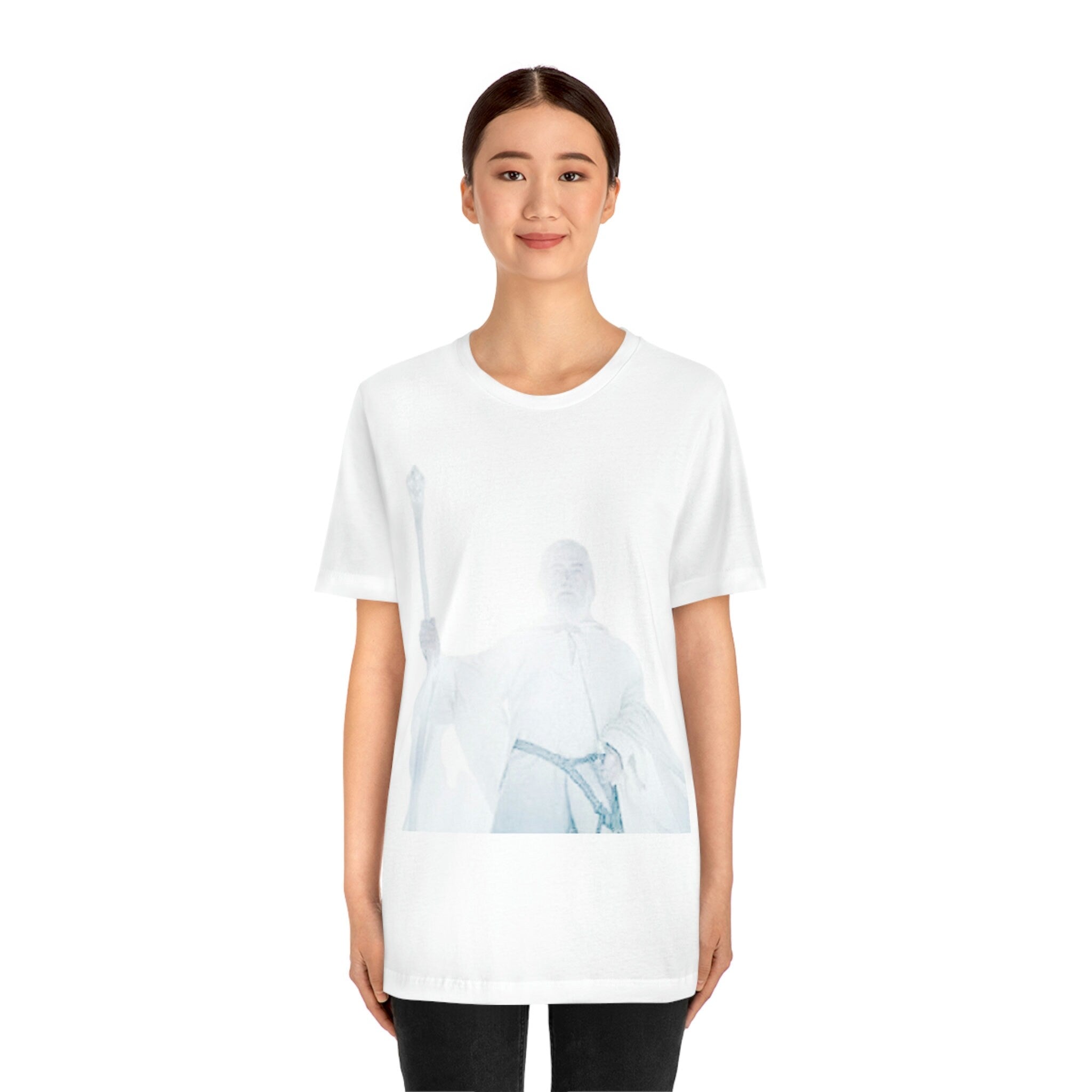 Gandalf the white Lord of the Rings inspired Unisex Jersey Short Sleeve Tee