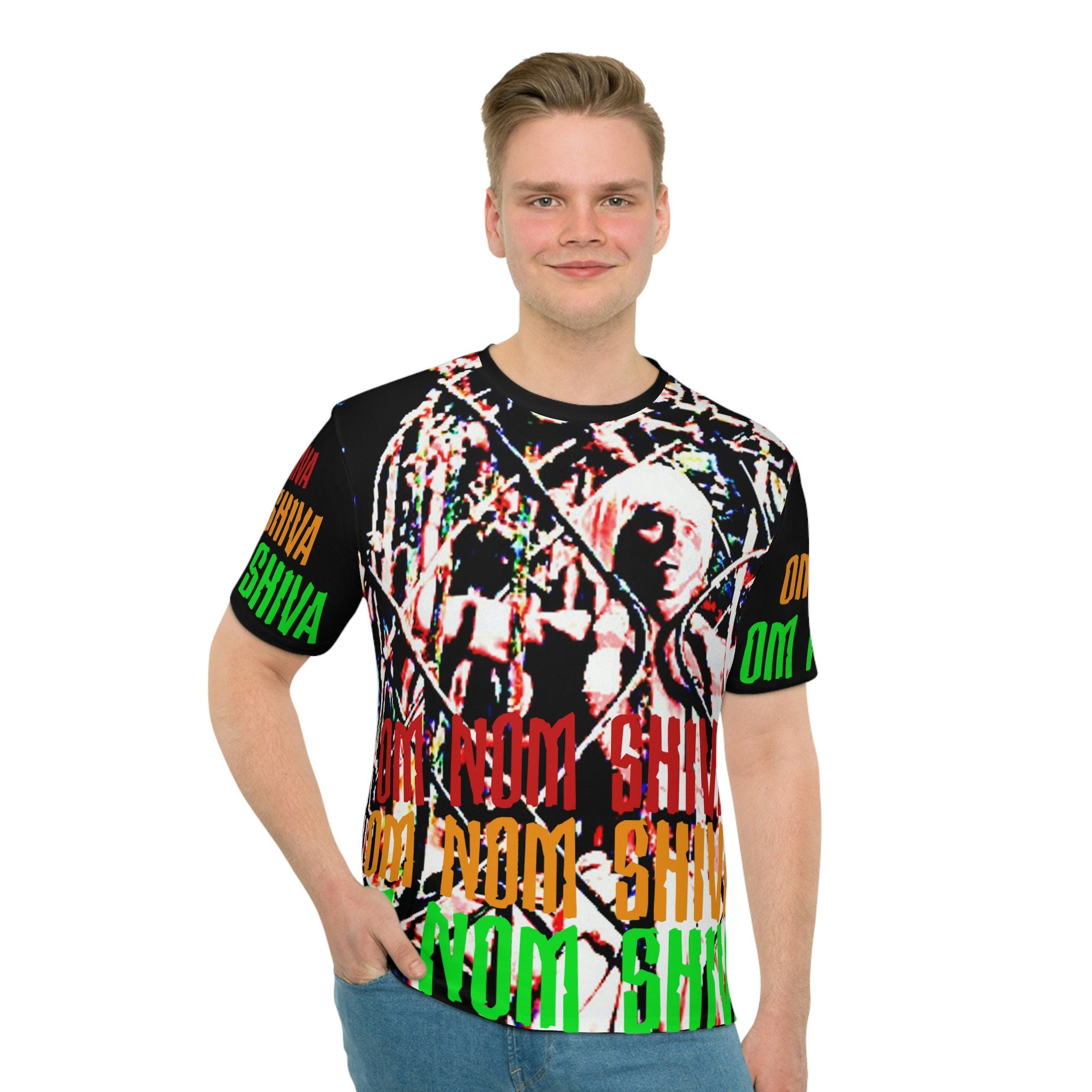 Temple of Doom 'Om Nom Shiva' Indiana Jones inspired funny Men's Loose T-shirt