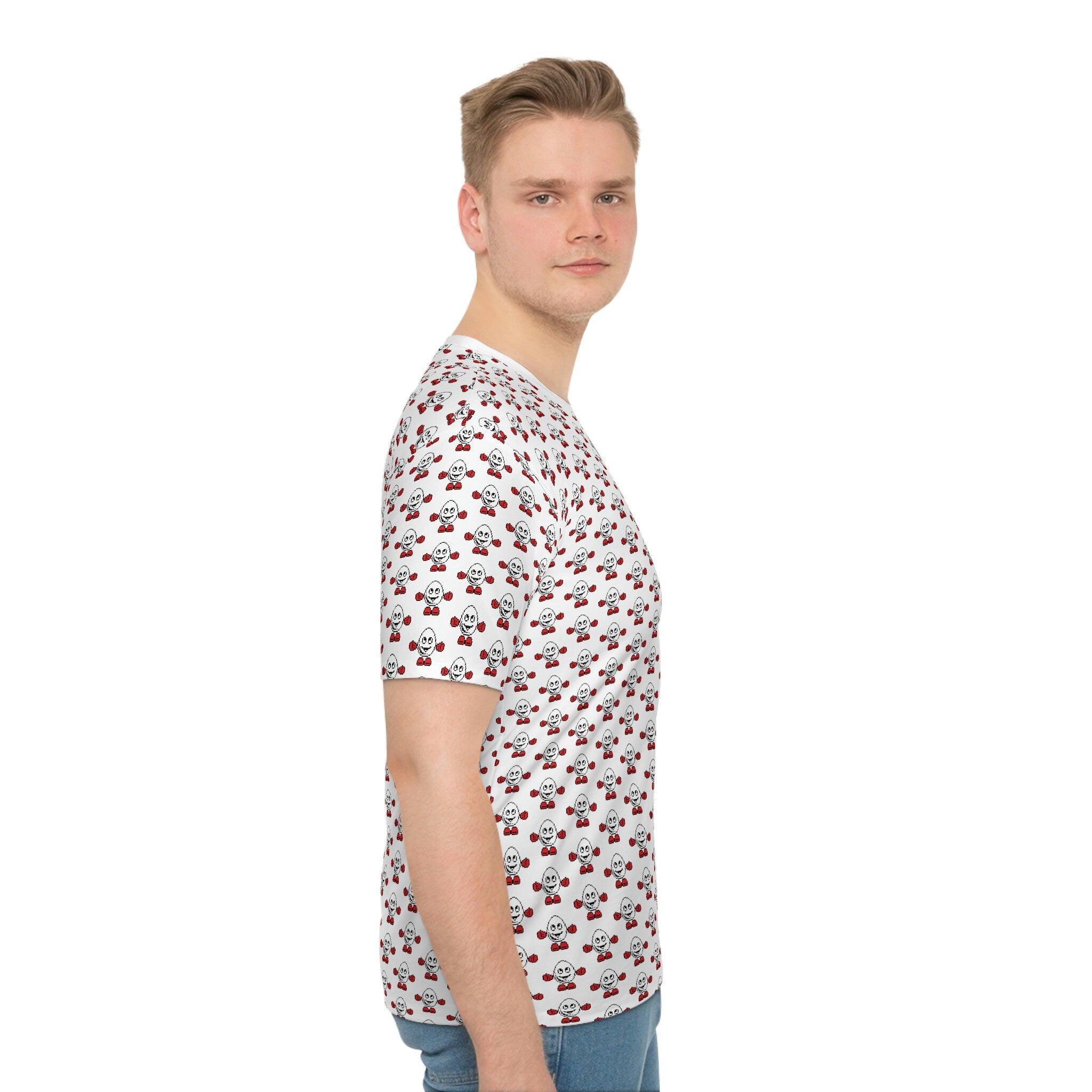 Dizzy Egg pattern Men's Loose T-shirt