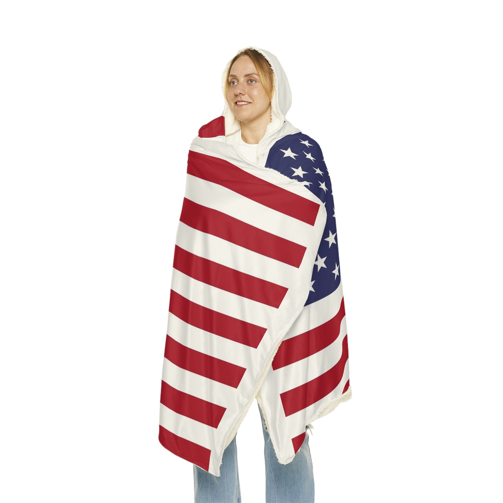 USA flag Snuggle Blanket
